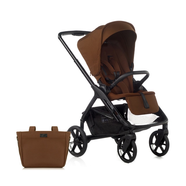 Pack Jané carrito Keep con 2 sillas de coche y accesorios marrón y gris Marrón-2