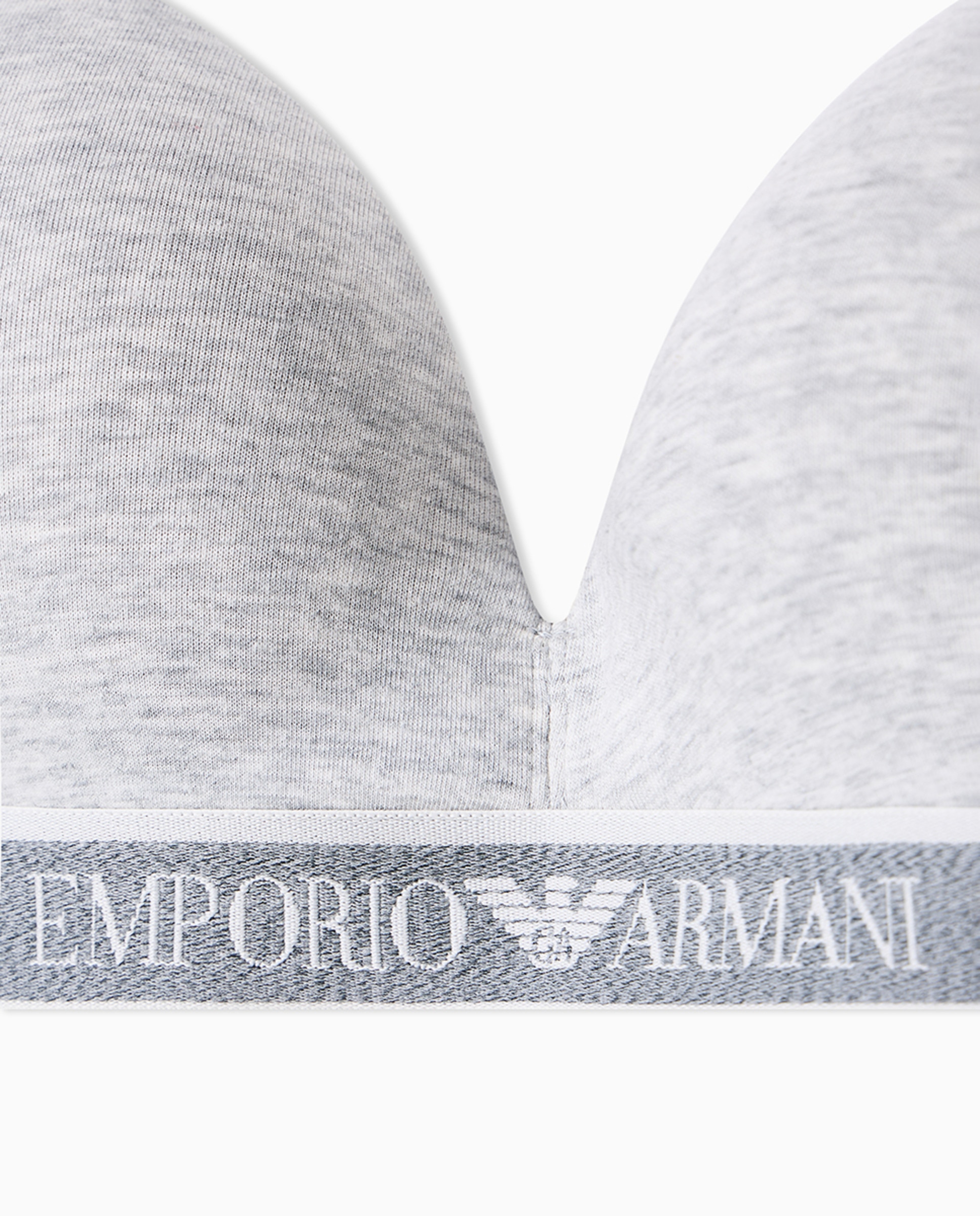Soutien Triangular de Copa Moldada sem Aro "Iconic Logoband" Cinzento-4