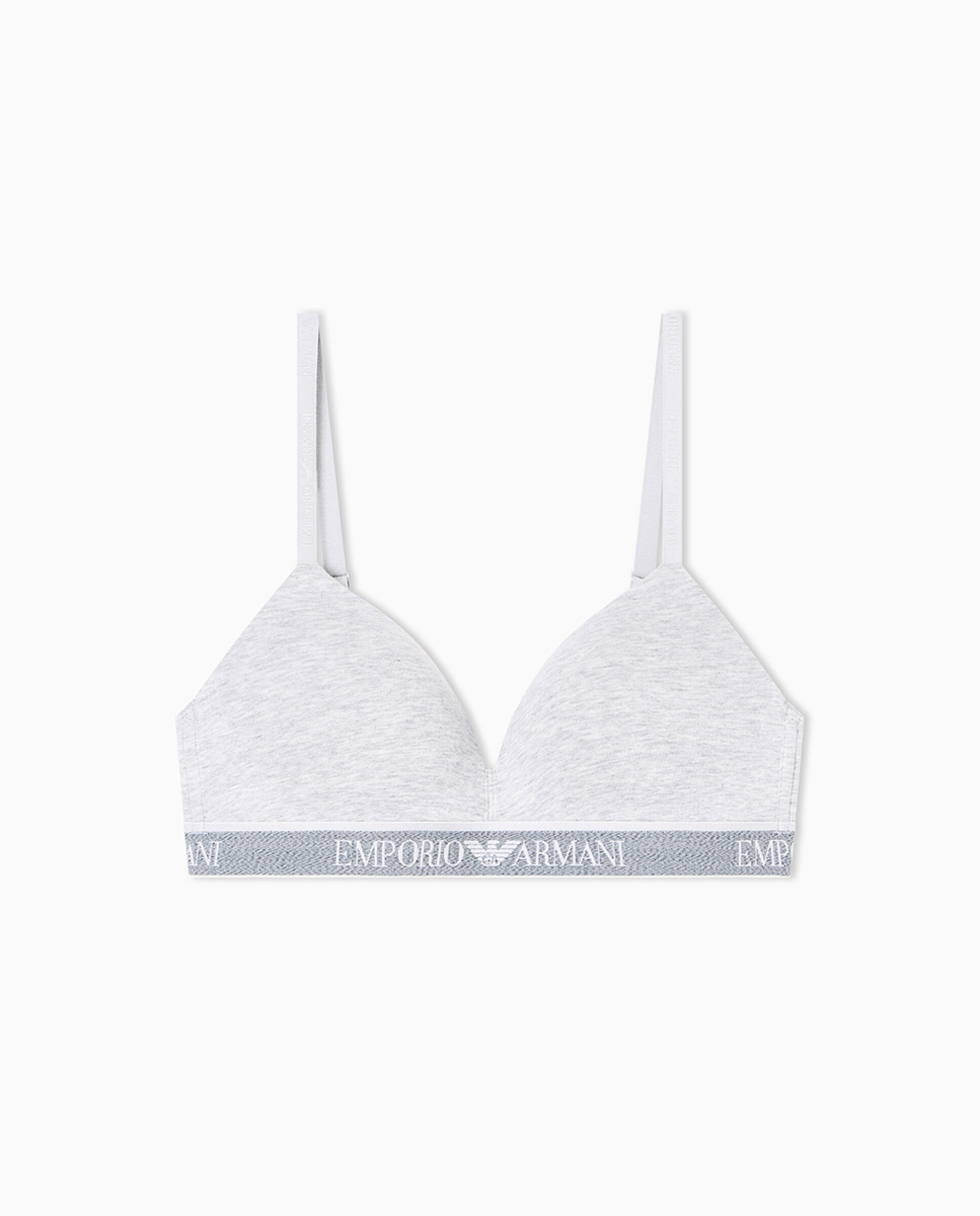 Soutien Triangular de Copa Moldada sem Aro "Iconic Logoband" Cinzento-3