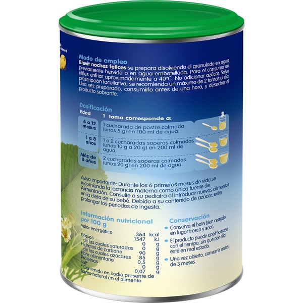 Noches Felices Instanttee aus Pflanzen mit Lindenblüten, Melisse und Kamille Topf 150 g