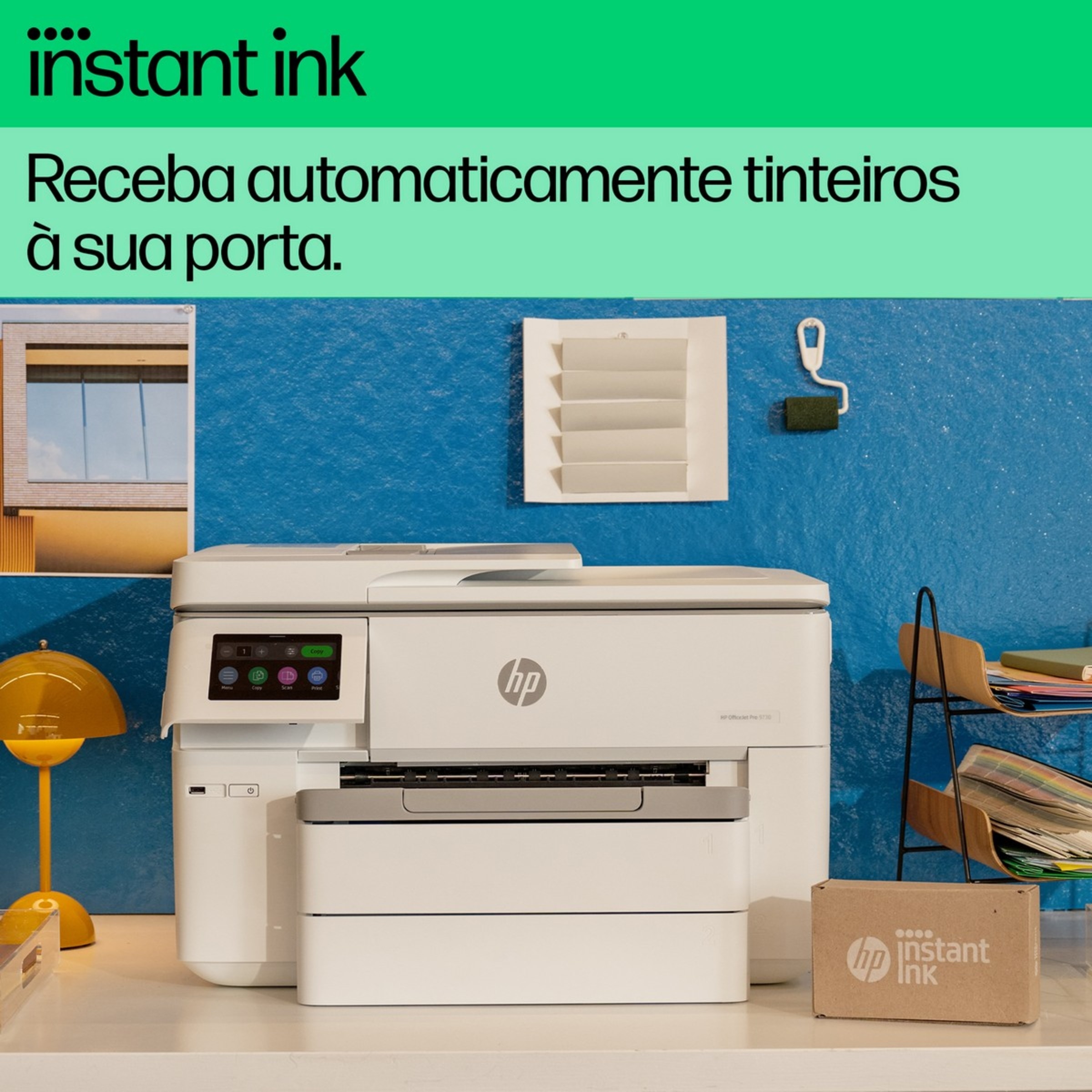Impressora HP OfficeJet Pro 9730e Multifunções A3, fax digital, Wi-Fi Branco-4
