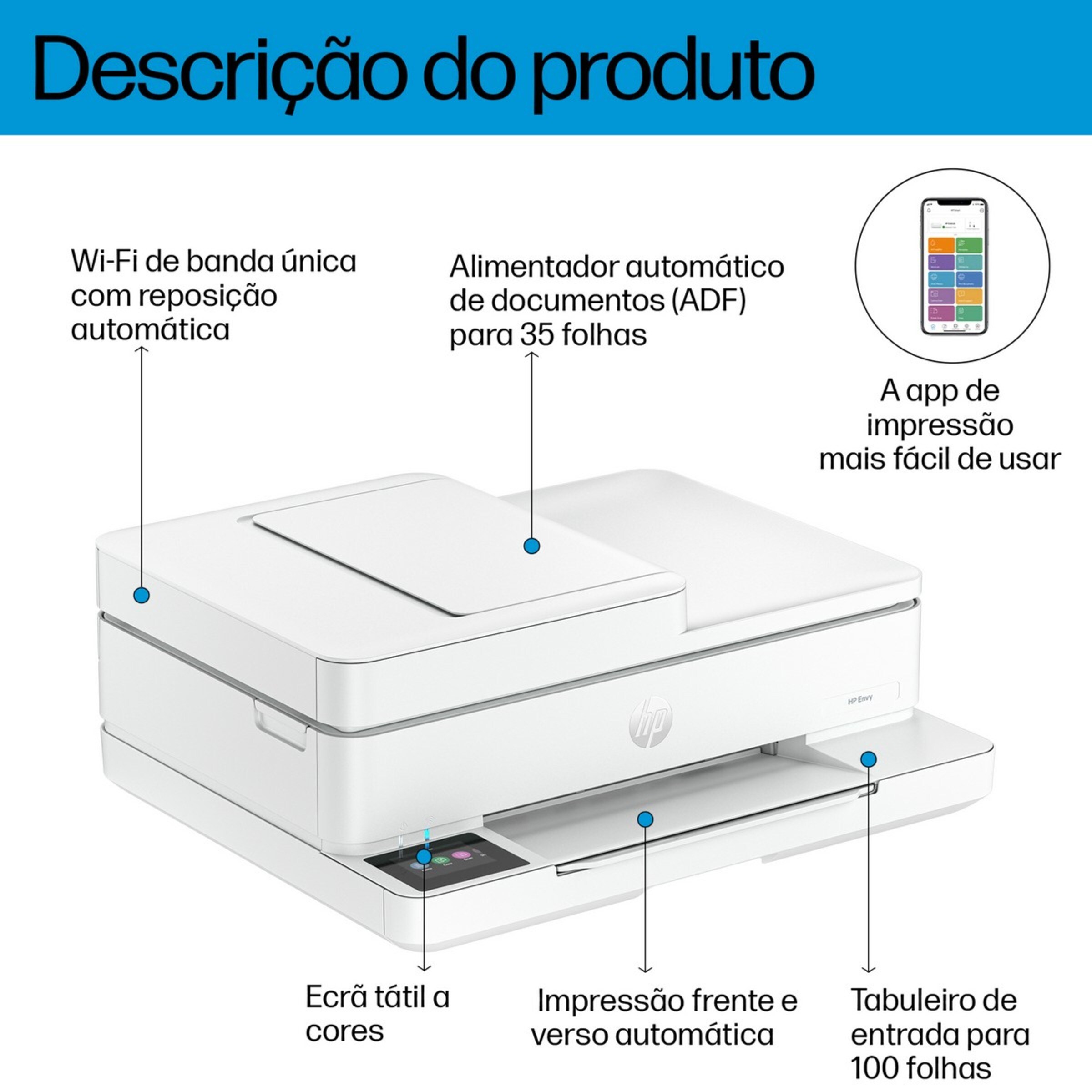 Impressora Multifunções HP Envy 6530e All-In-One 2