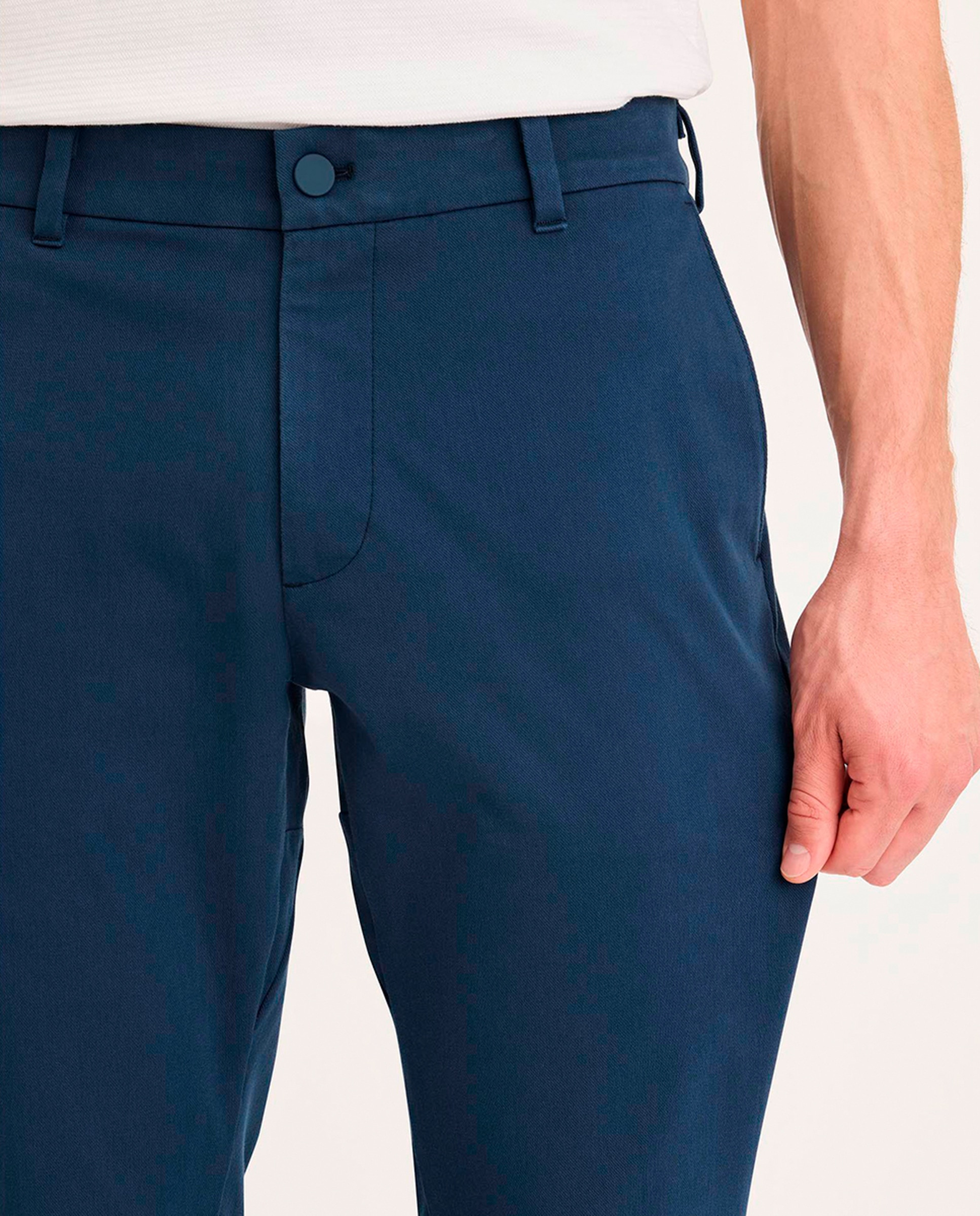Calças Chino Performance Azul-índigo-5