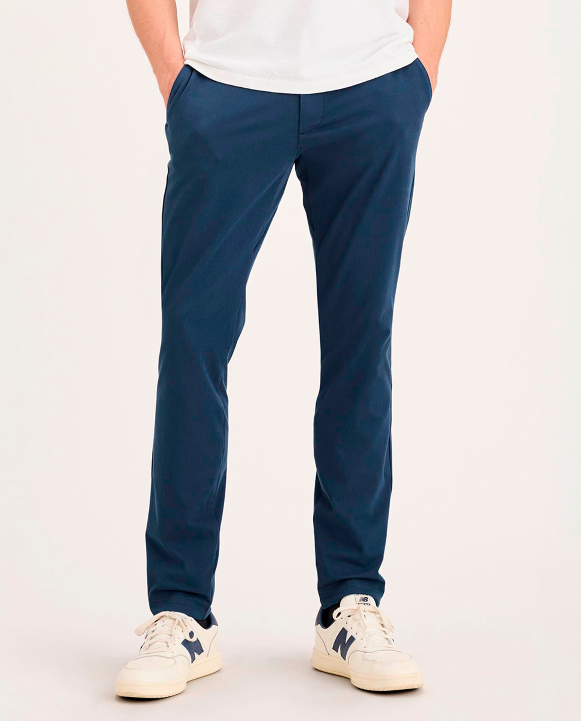 Calças Chino Performance Azul-índigo-1