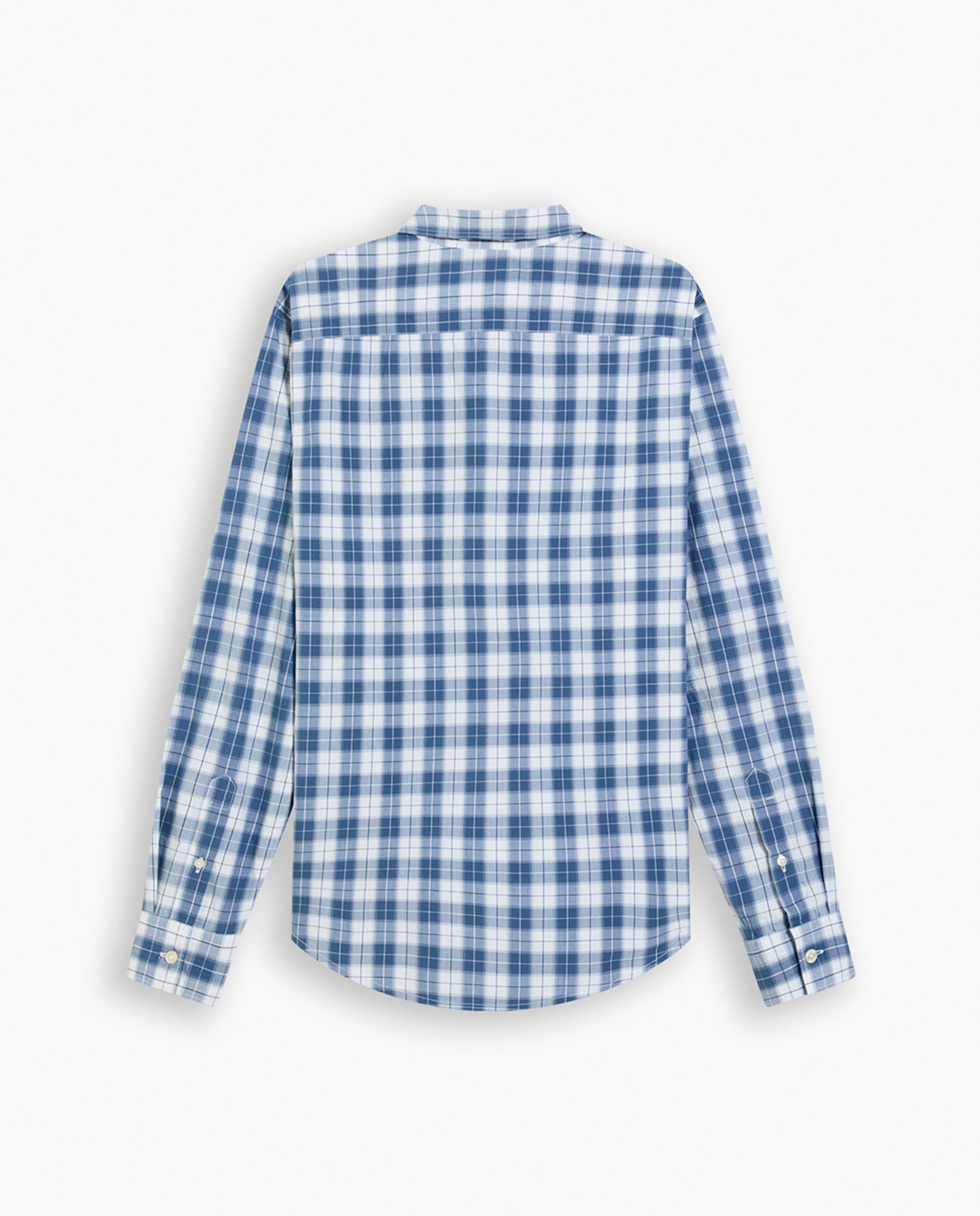 Camisa com Bolso Azul-3