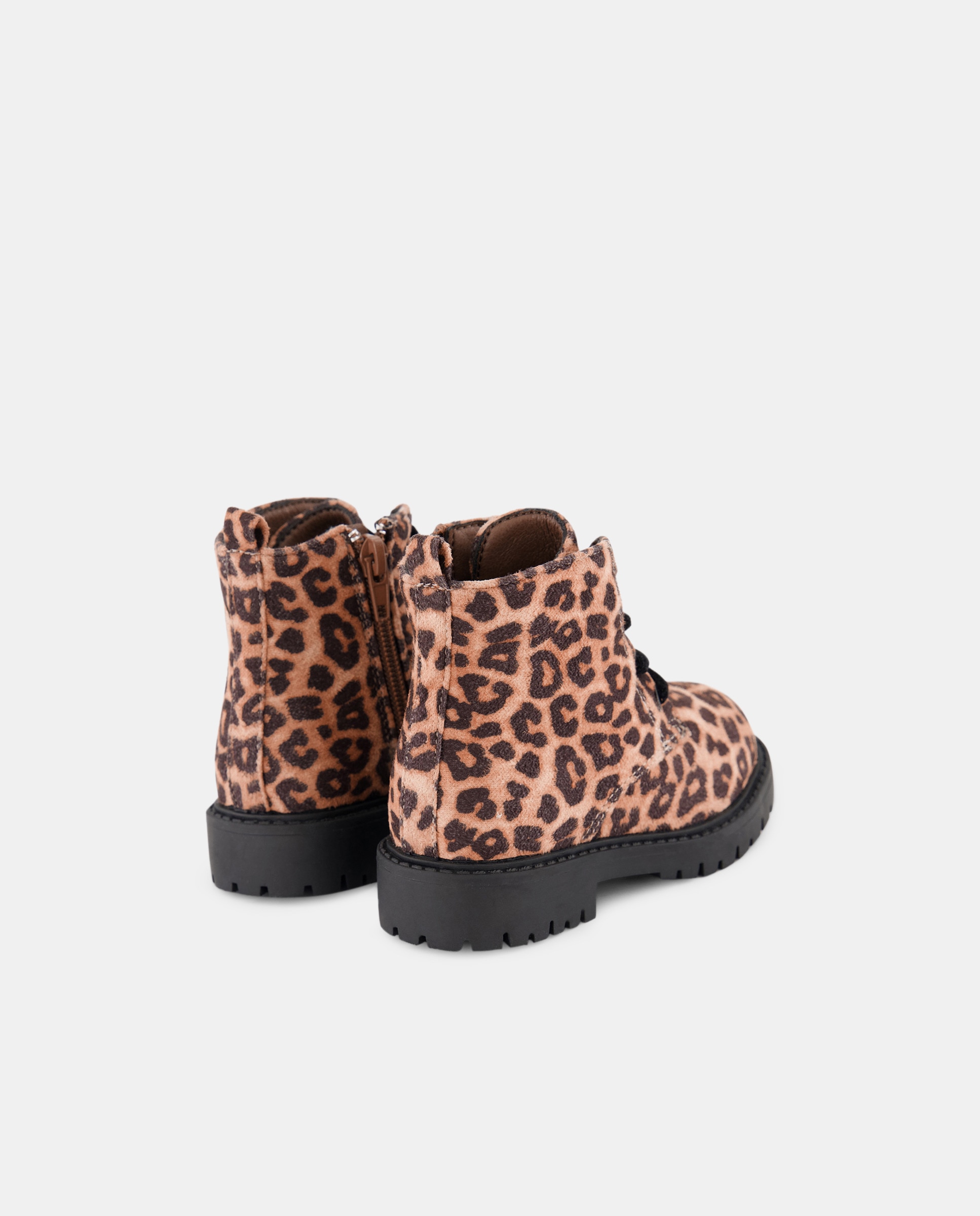 Botas Tipo Combat de Bebé com Atacadores e Fecho de Correr Multicolor-3