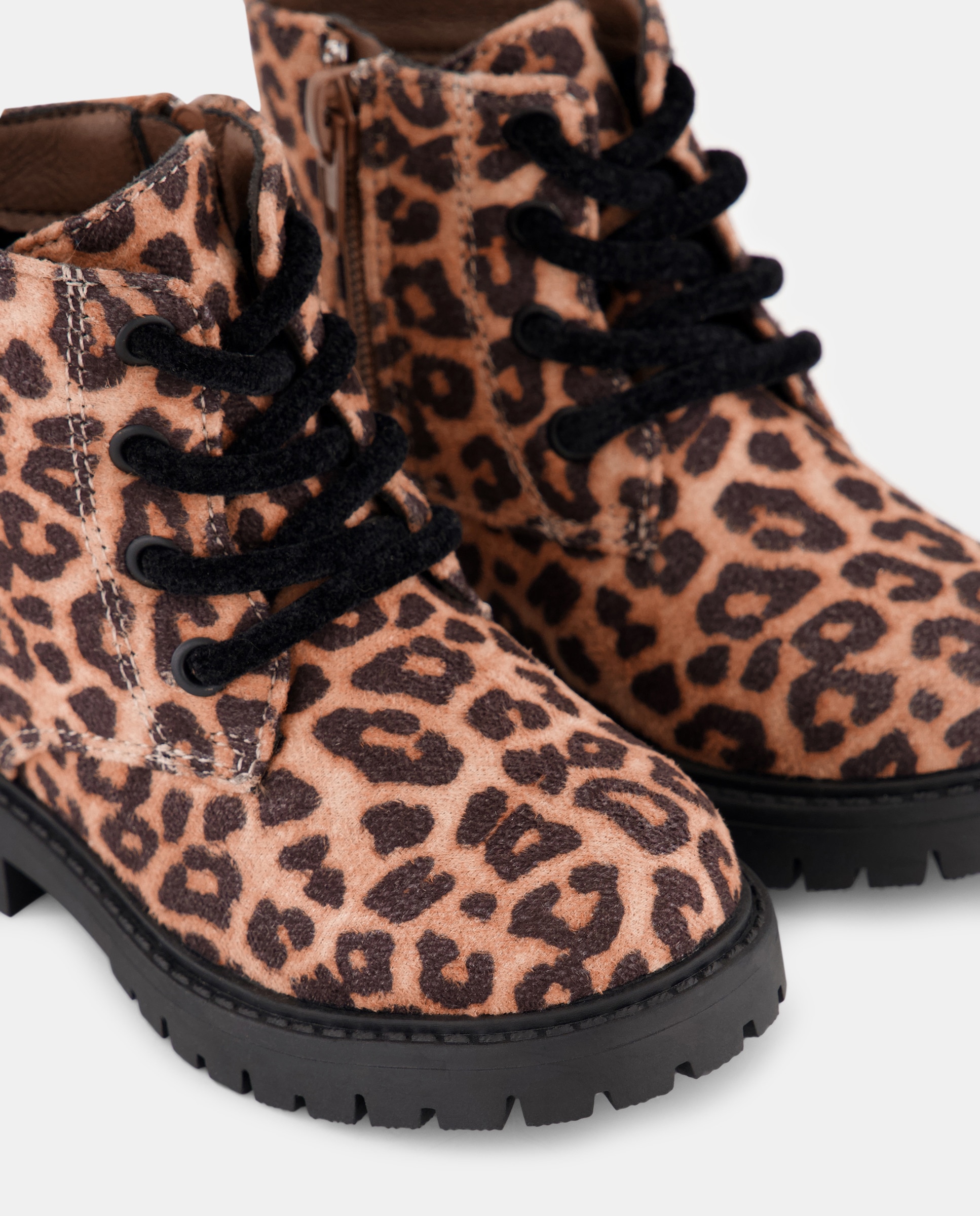 Botas Tipo Combat de Bebé com Atacadores e Fecho de Correr Multicolor-5