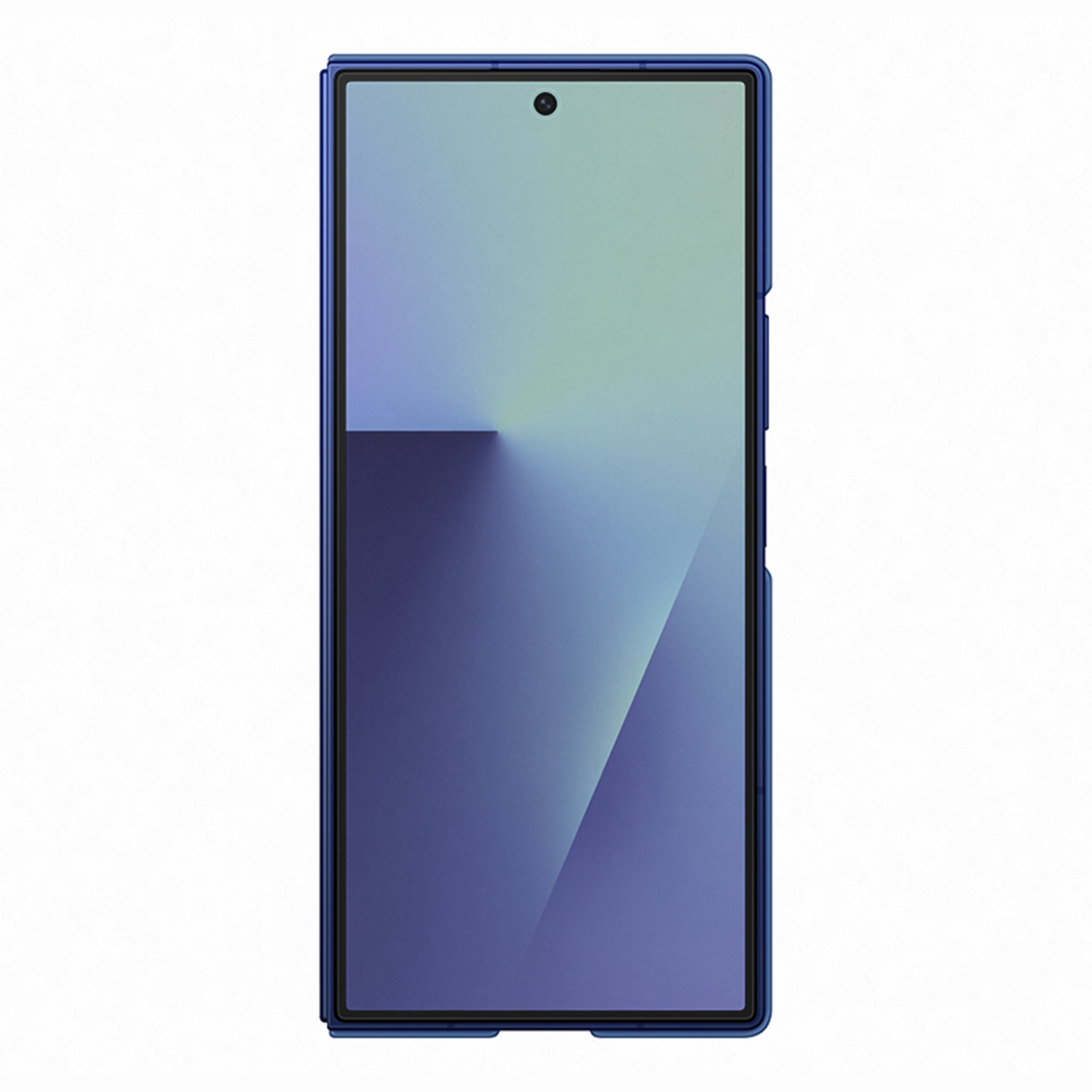 Funda Silicona azul Samsung + Protector de pantalla para Galaxy Z Fold7 Azul-2