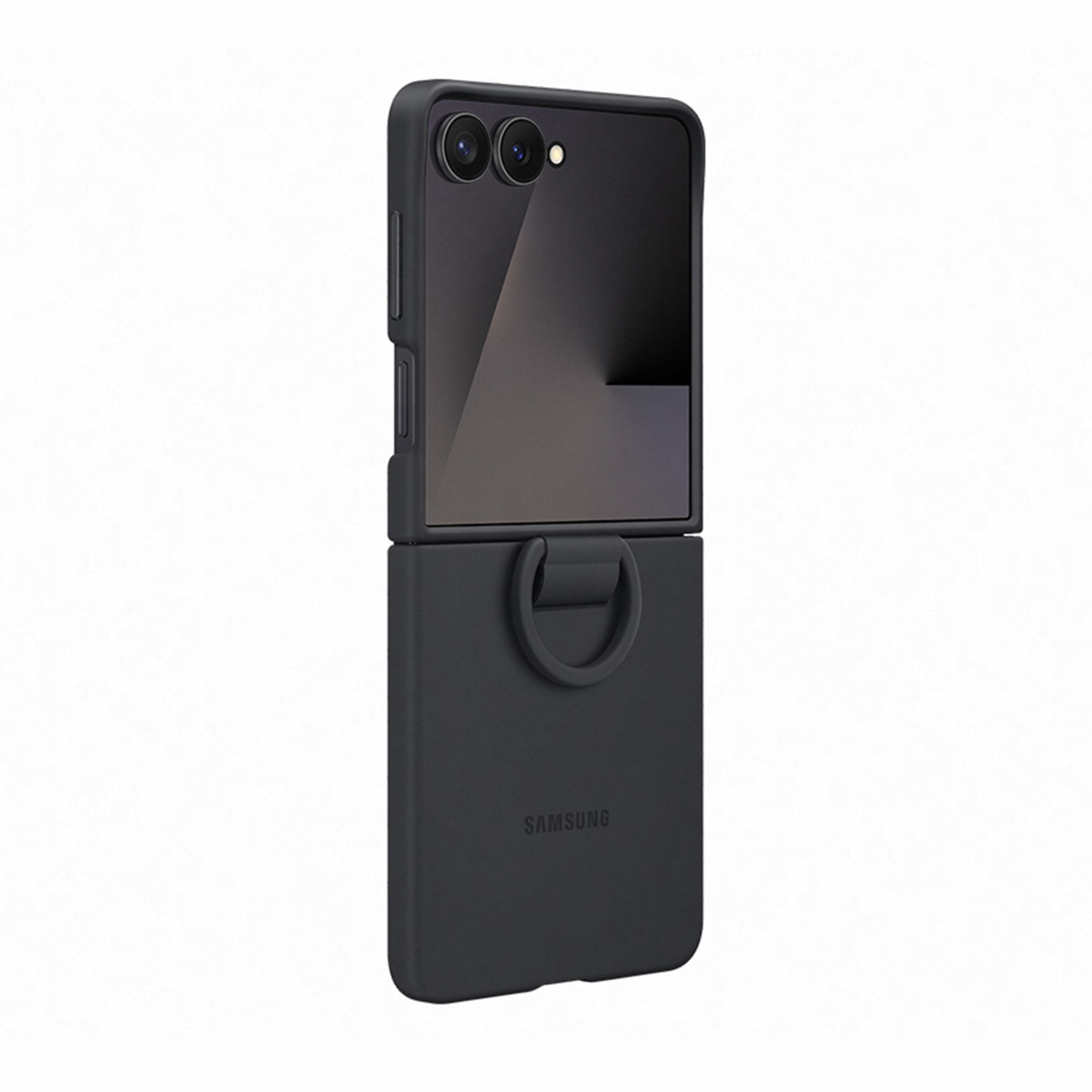 Capa Silicone Samsung para Galaxy Z Flip 7 com Anel - Preto Preto-5
