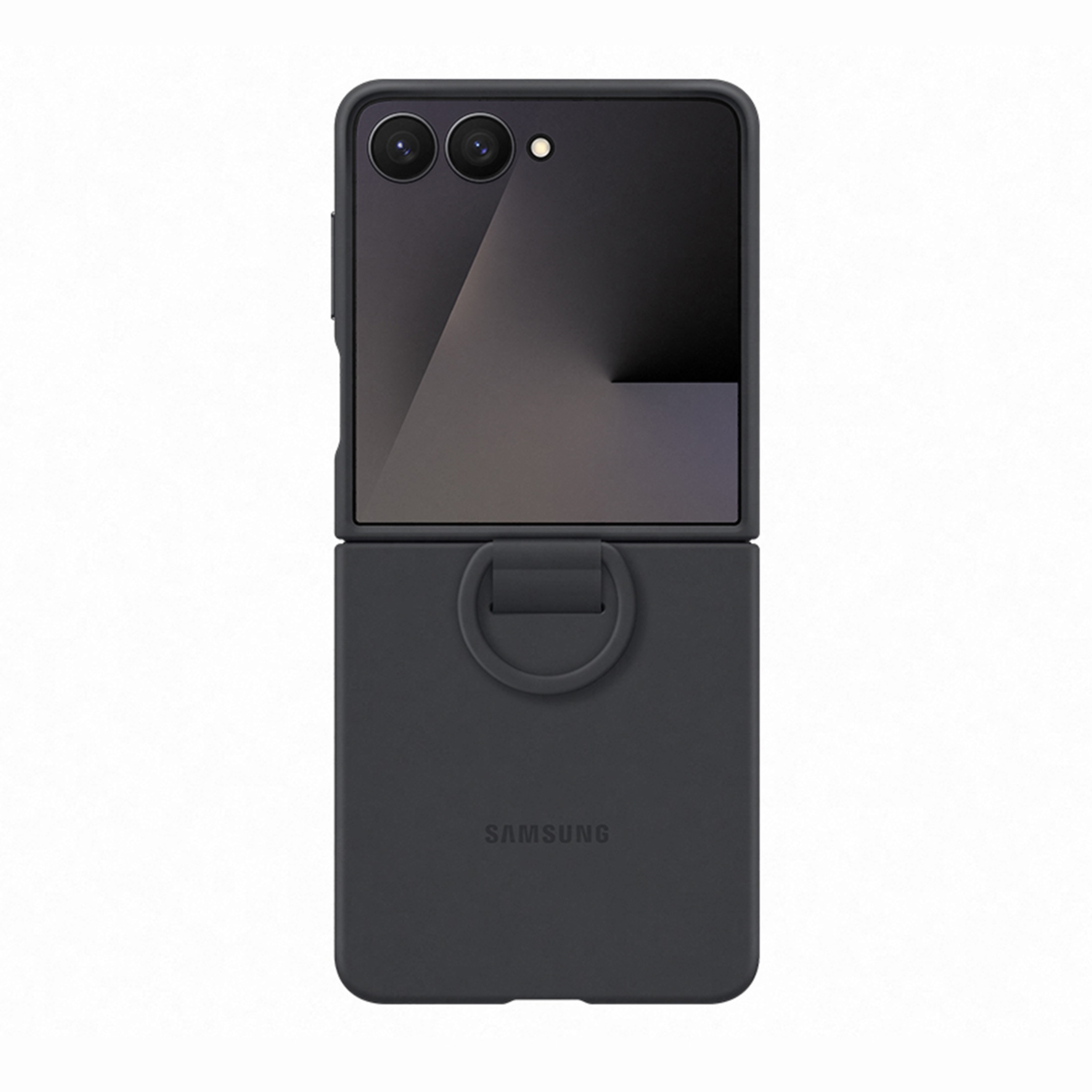 Capa Silicone Samsung para Galaxy Z Flip 7 com Anel - Preto Preto-4