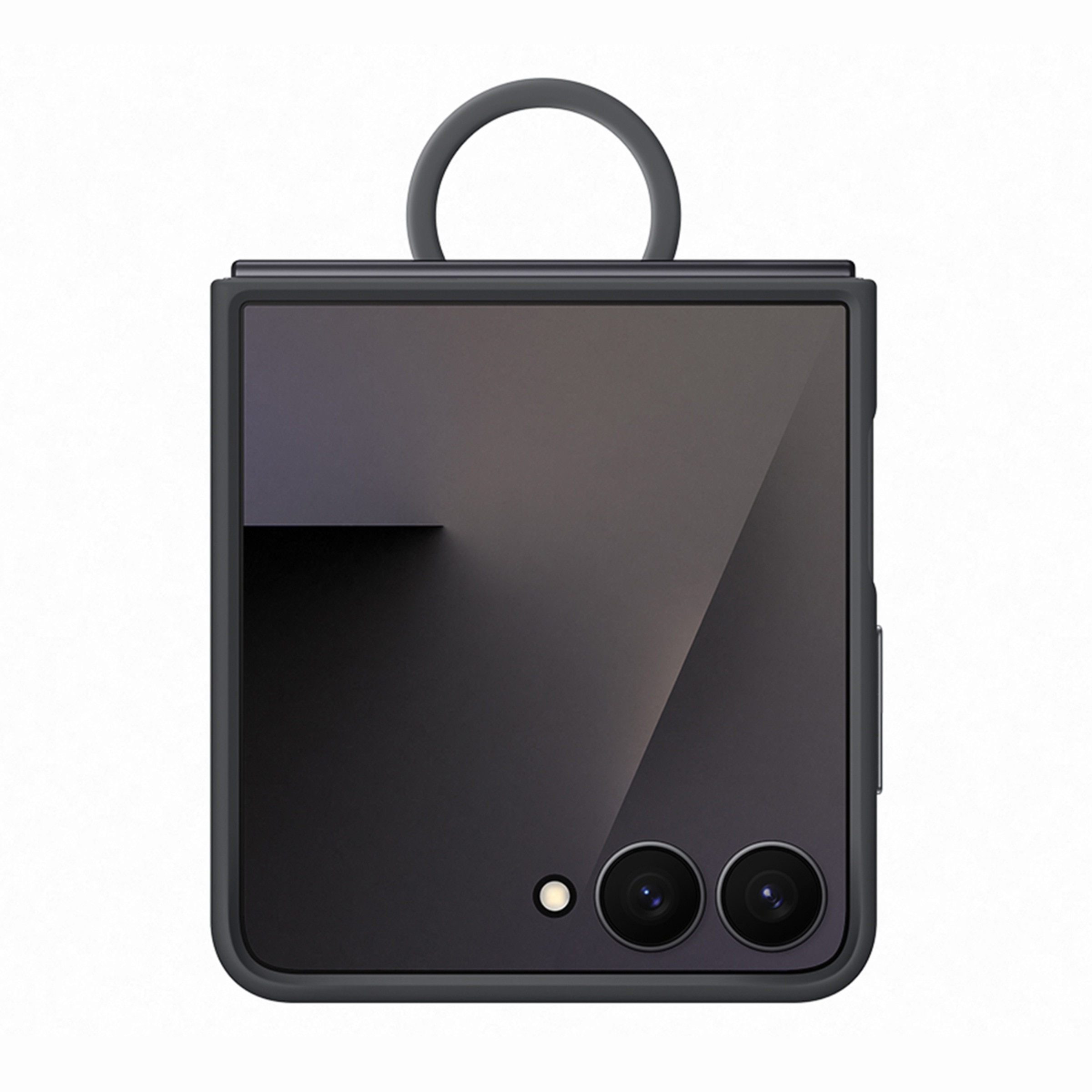 Capa Silicone Samsung para Galaxy Z Flip 7 com Anel - Preto Preto-1