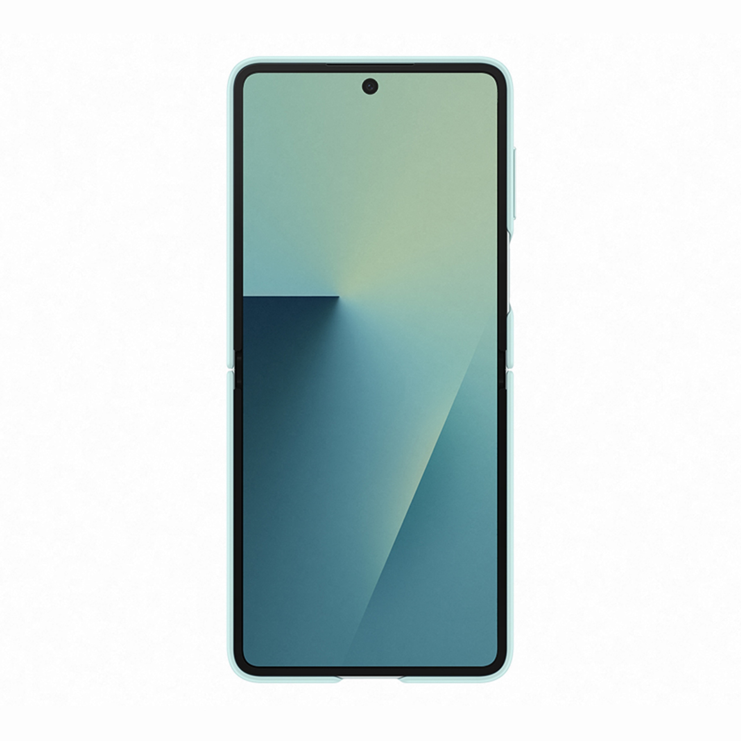 Capa Silicone Samsung para Galaxy Z Flip 7 com Anel - Verde Menta Verde-2