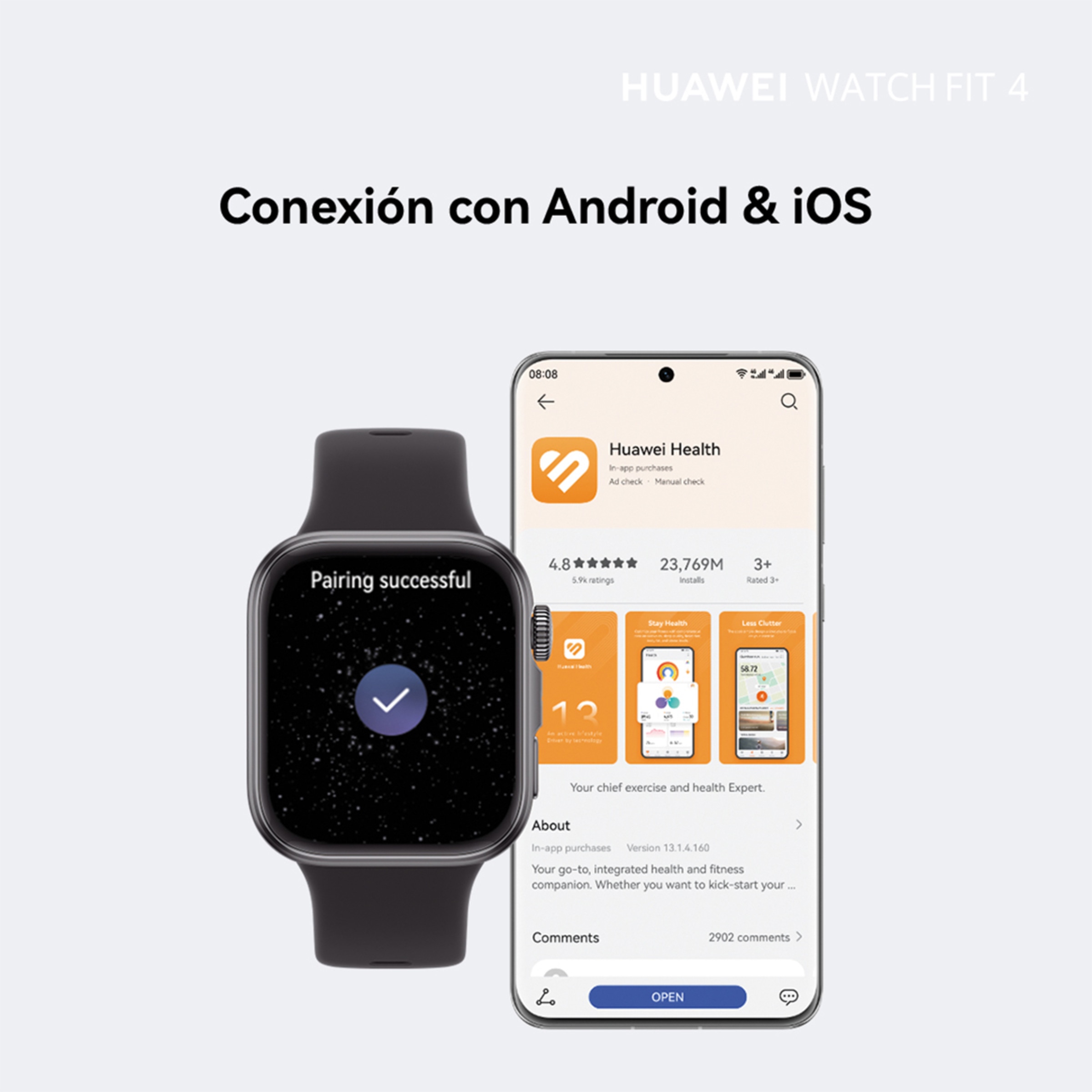 Huawei Watch Fit 4 Morado Smartwatch Morado-12