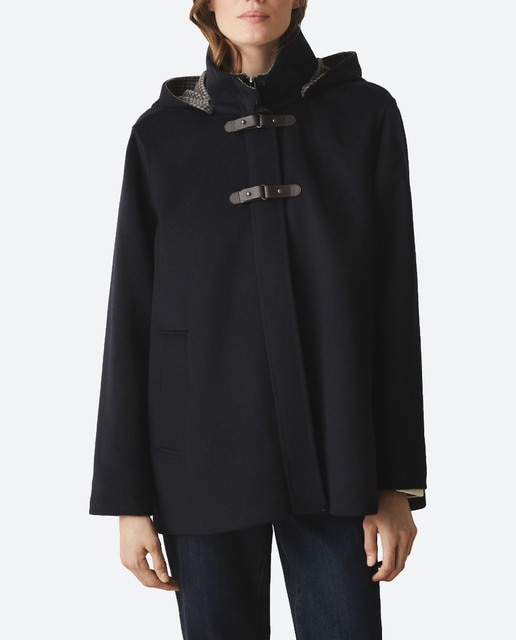 Imagen 0 de Chaquetón doble face con capucha de mujer