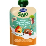 Beutel mit Mango, Apfel, Kokosnussmilch und Hafer 100% pflanzlich laktosefrei Einheit 100 g und ohne Zuckerzusatz