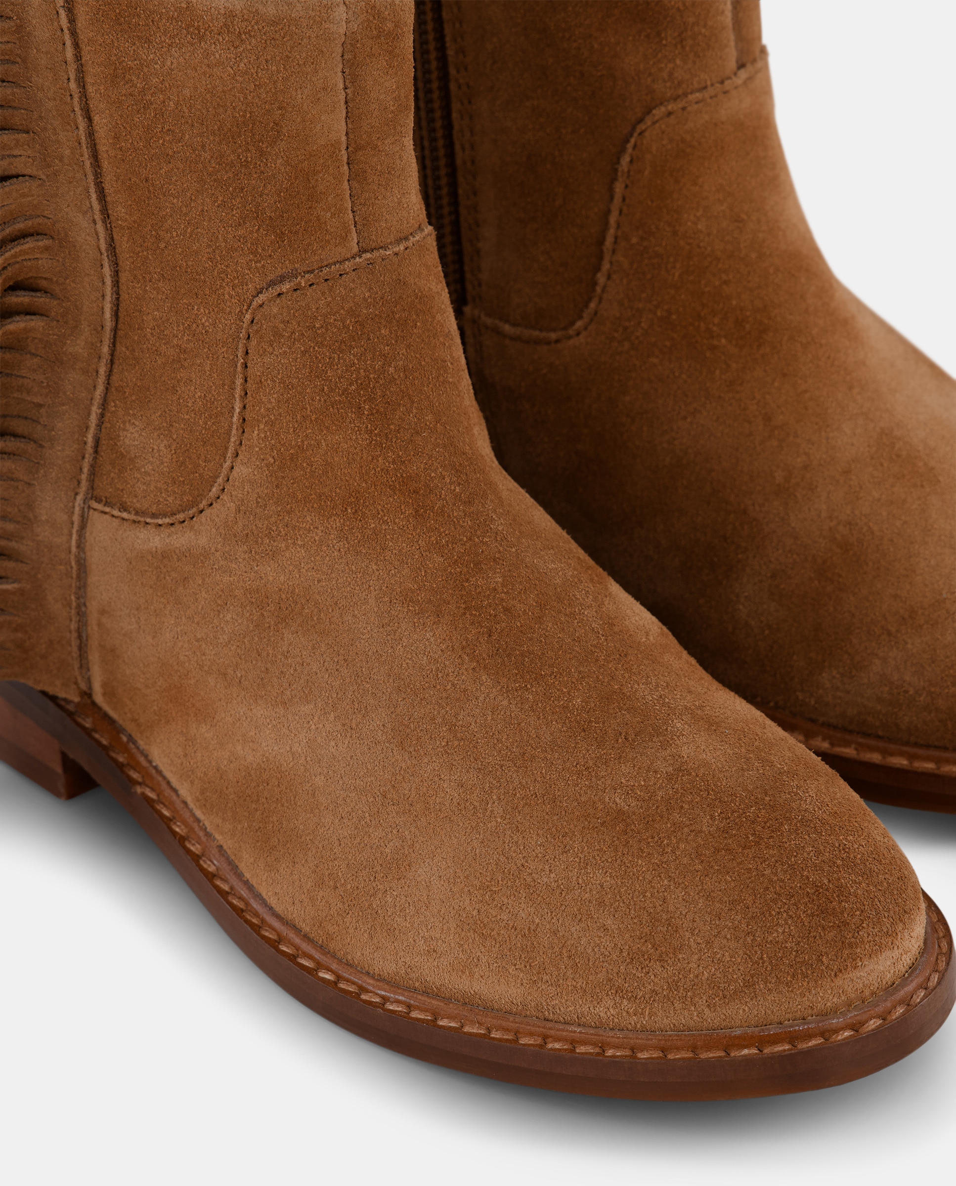 Botins de Croute com Franjas 730 Camel-5