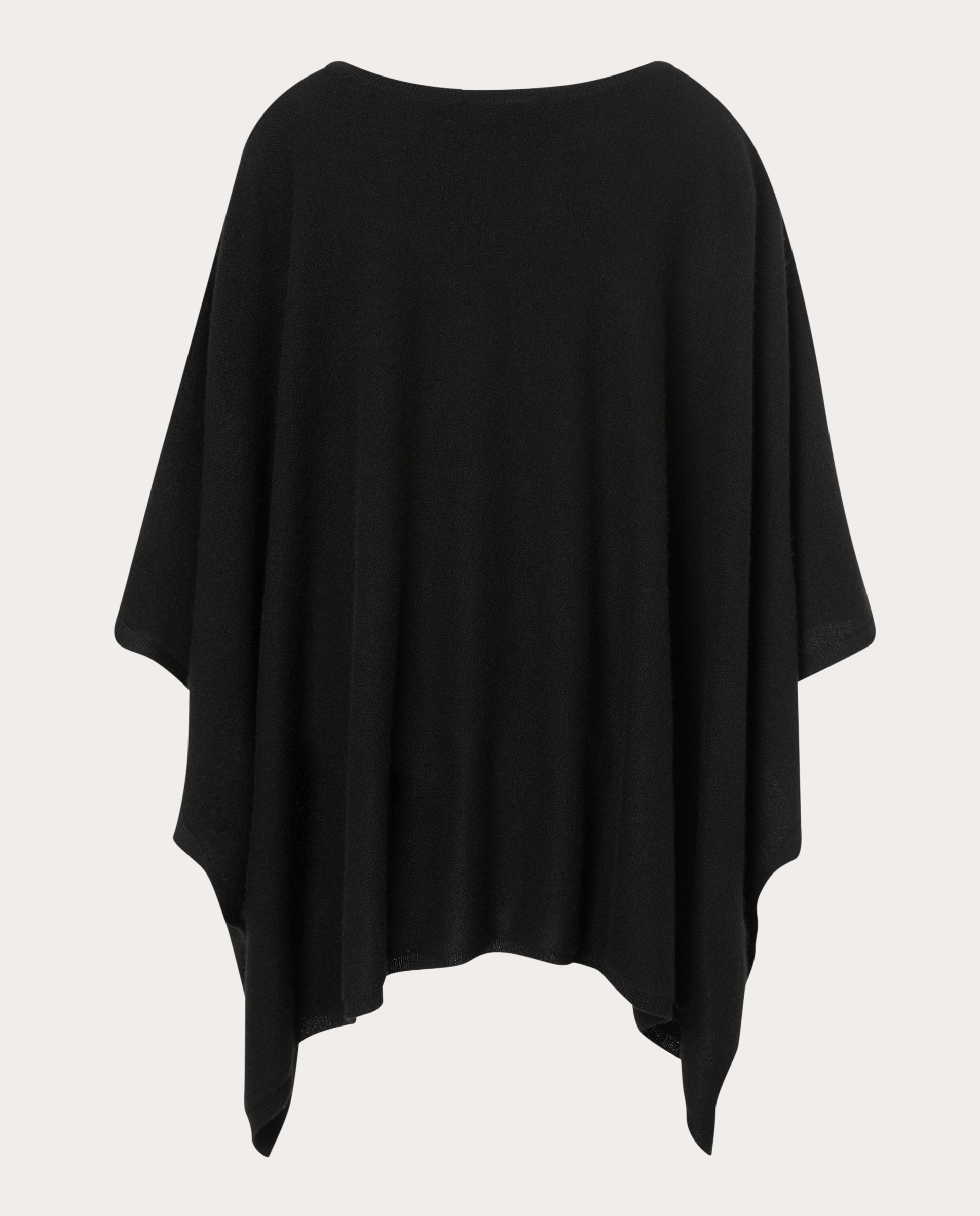 Capa de cashmere Negro-2