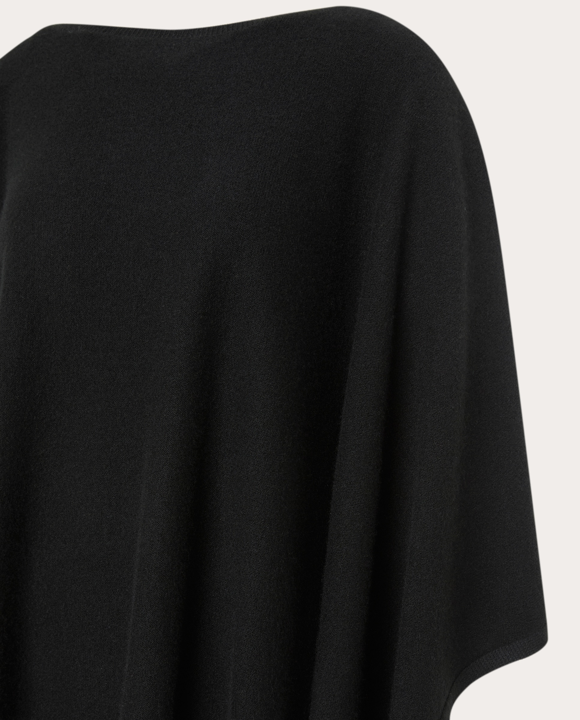 Capa de cashmere Negro-4