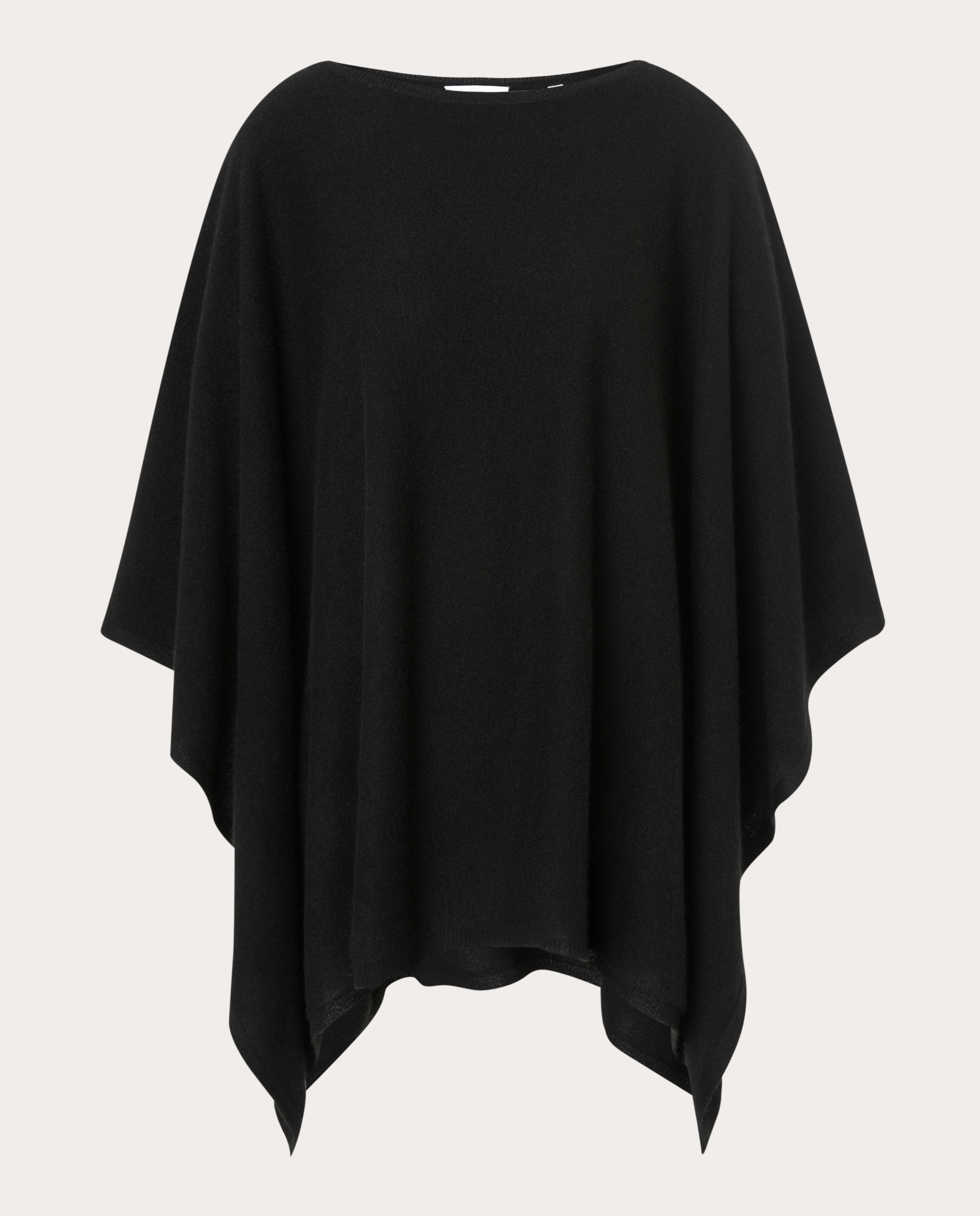 Capa de cashmere Negro-1
