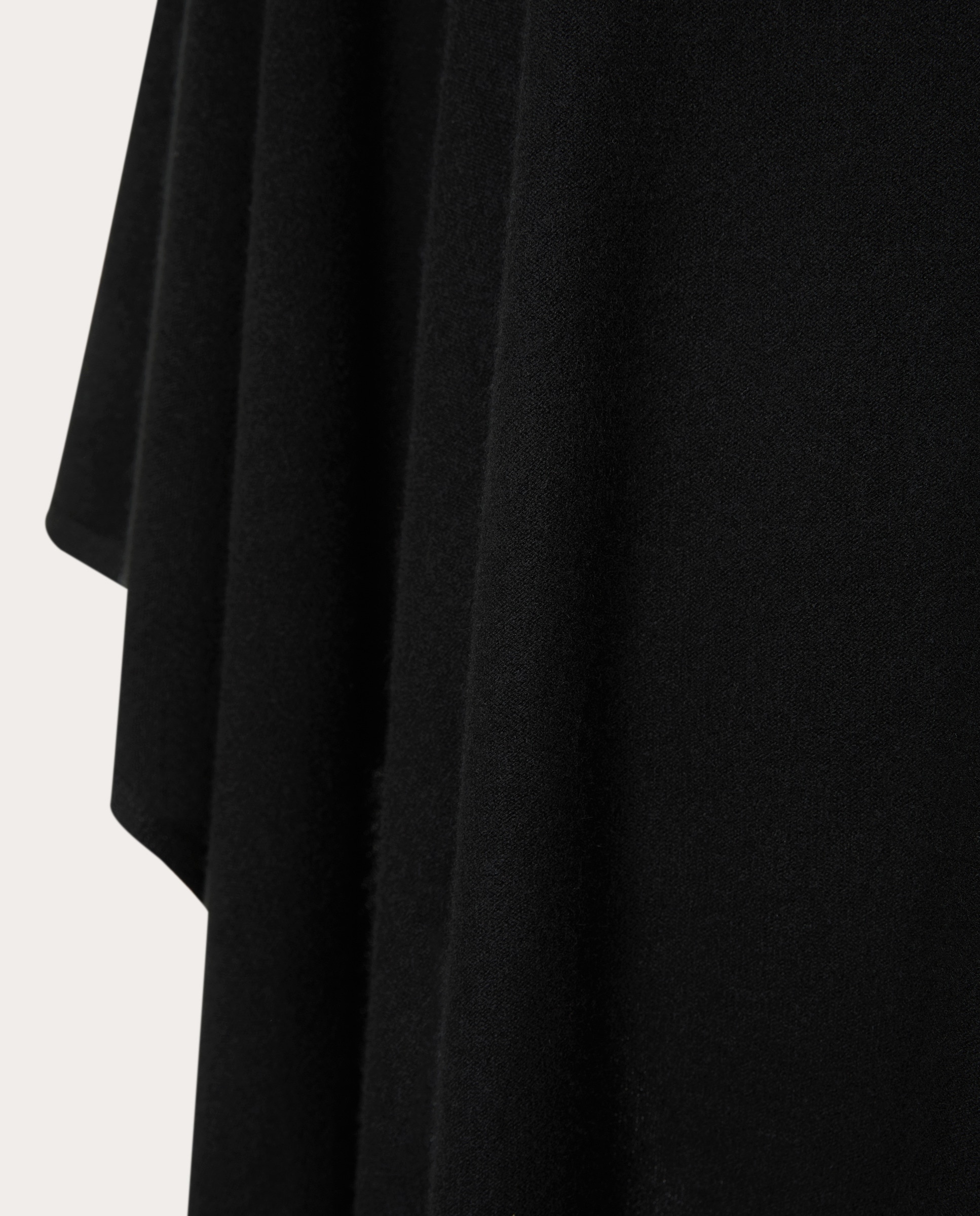 Capa de cashmere Negro-3