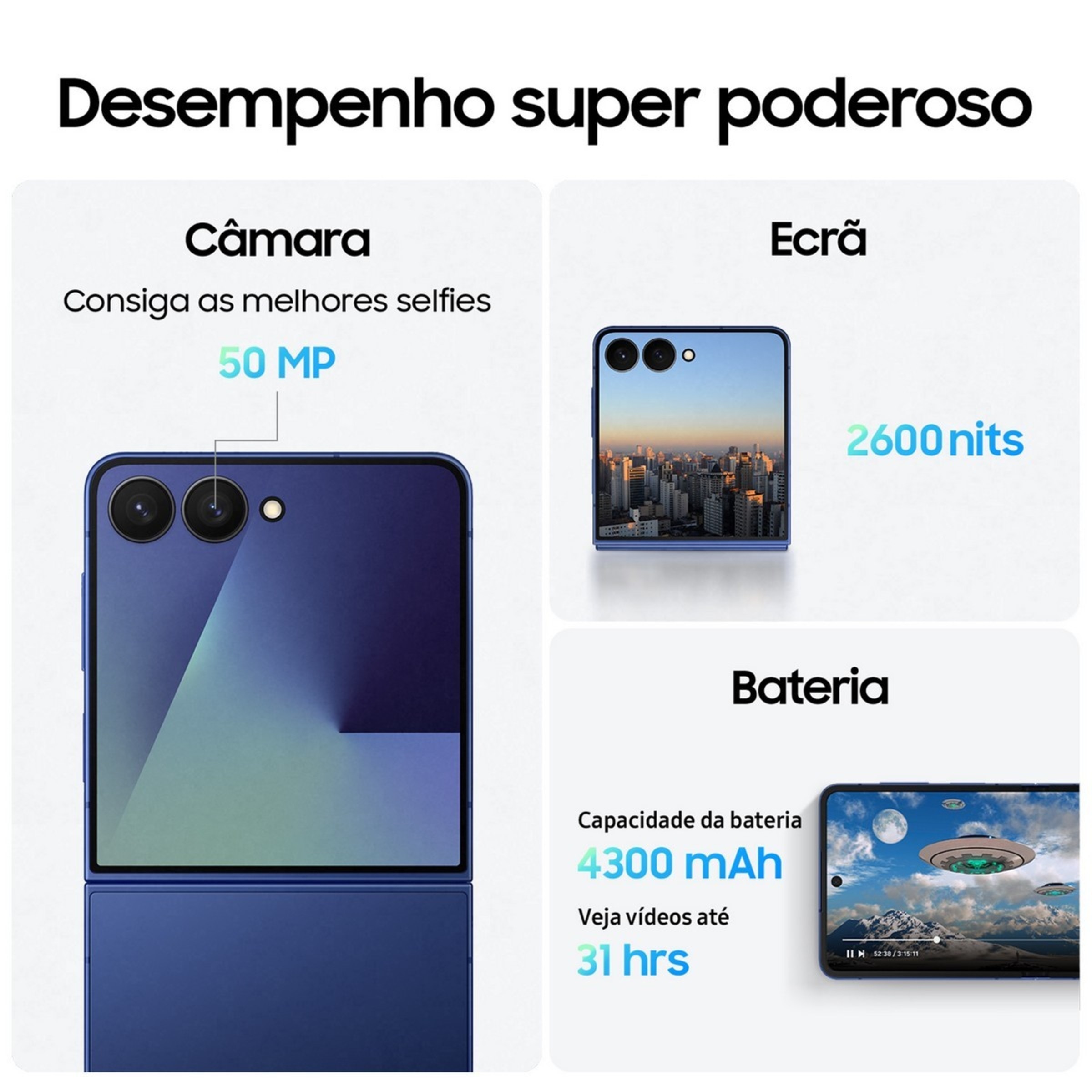 Samsung Galaxy Z Flip 7 12GB + 512GB Azul Intenso-5