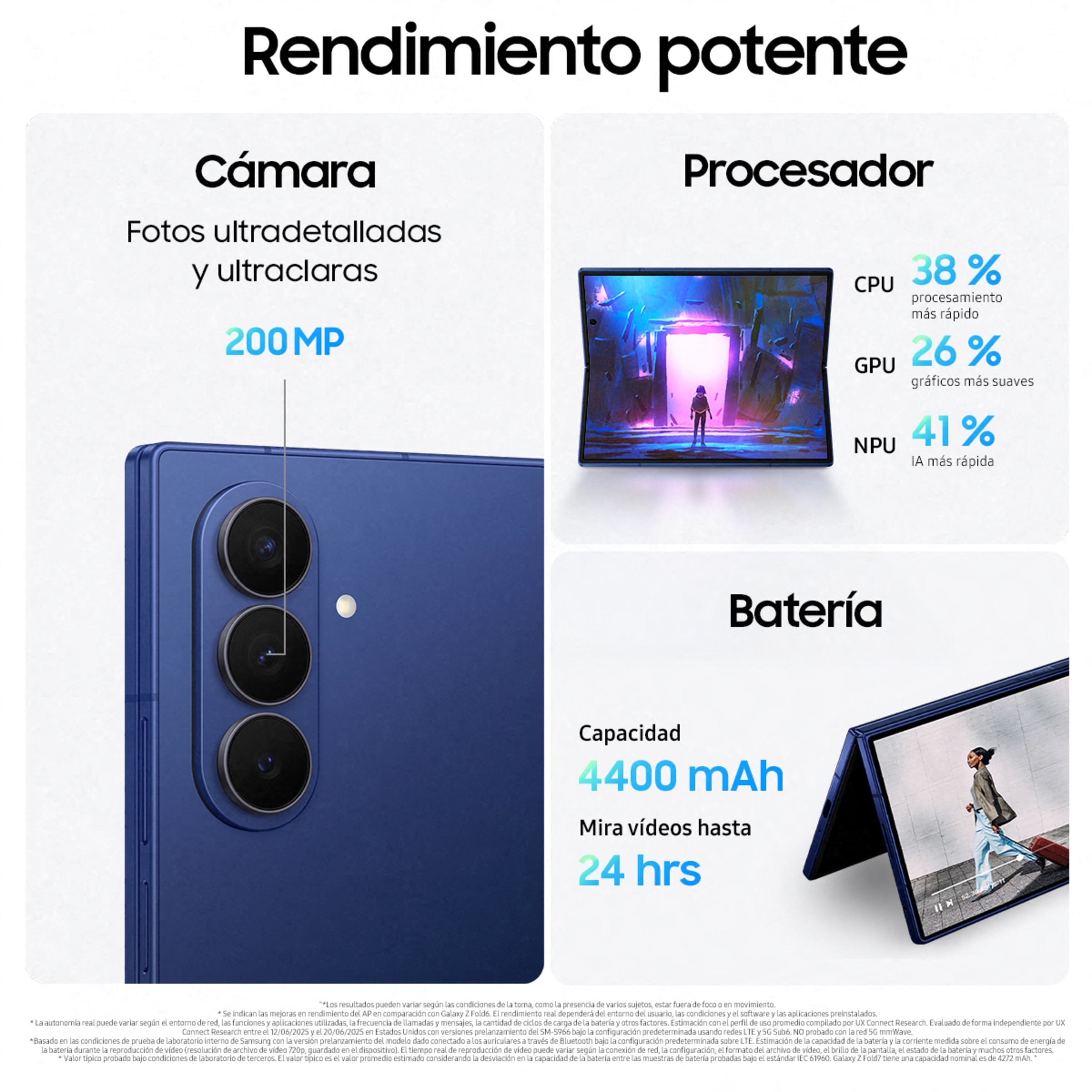 Samsung Galaxy Z Fold7 12GB + 256GB móvil libre Azul Intenso-4