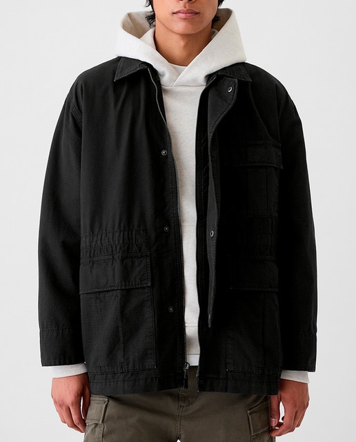 Imagen 0 de Chaqueta de hombre de cuello punta con cremallera delantera