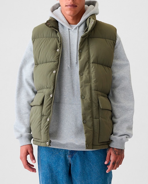 Imagen 0 de Chaleco de hombre acolchado liso