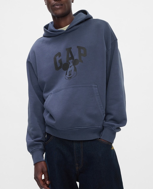 Imagen 0 de Sudadera de hombre con capucha y gráfico del logotipo de Disney Mickey Mouse y Gap en la parte delantera