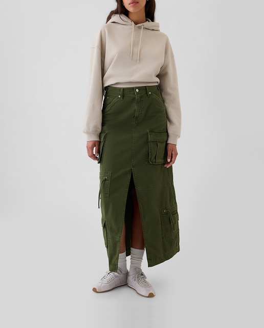 Imagen 0 de Falda larga de mujer con bolsillos cargo