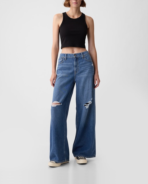 Imagen 0 de Pantalón vaquero ancho rotos