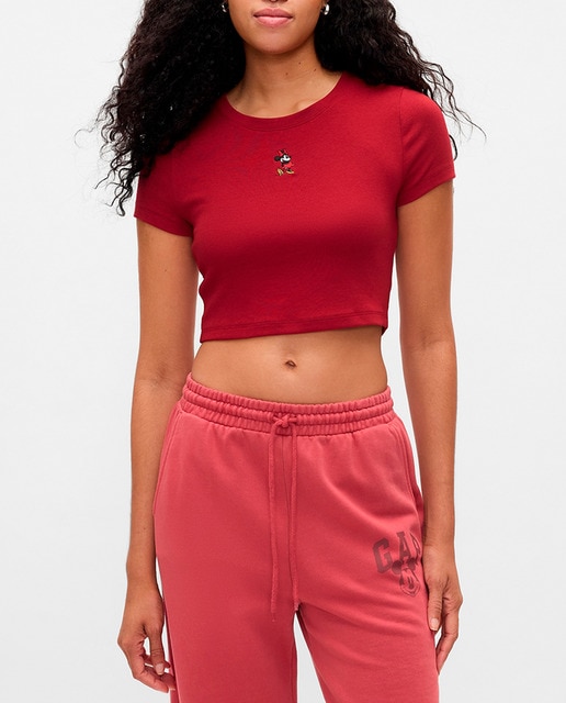 Imagen 0 de Camiseta de mujer de manga corta de cuello redondo