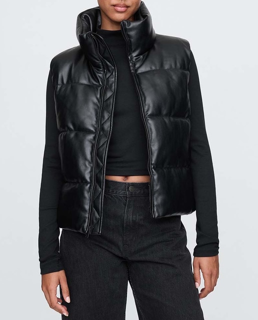 Imagen 0 de Chaleco acolchado de mujer de cremallera