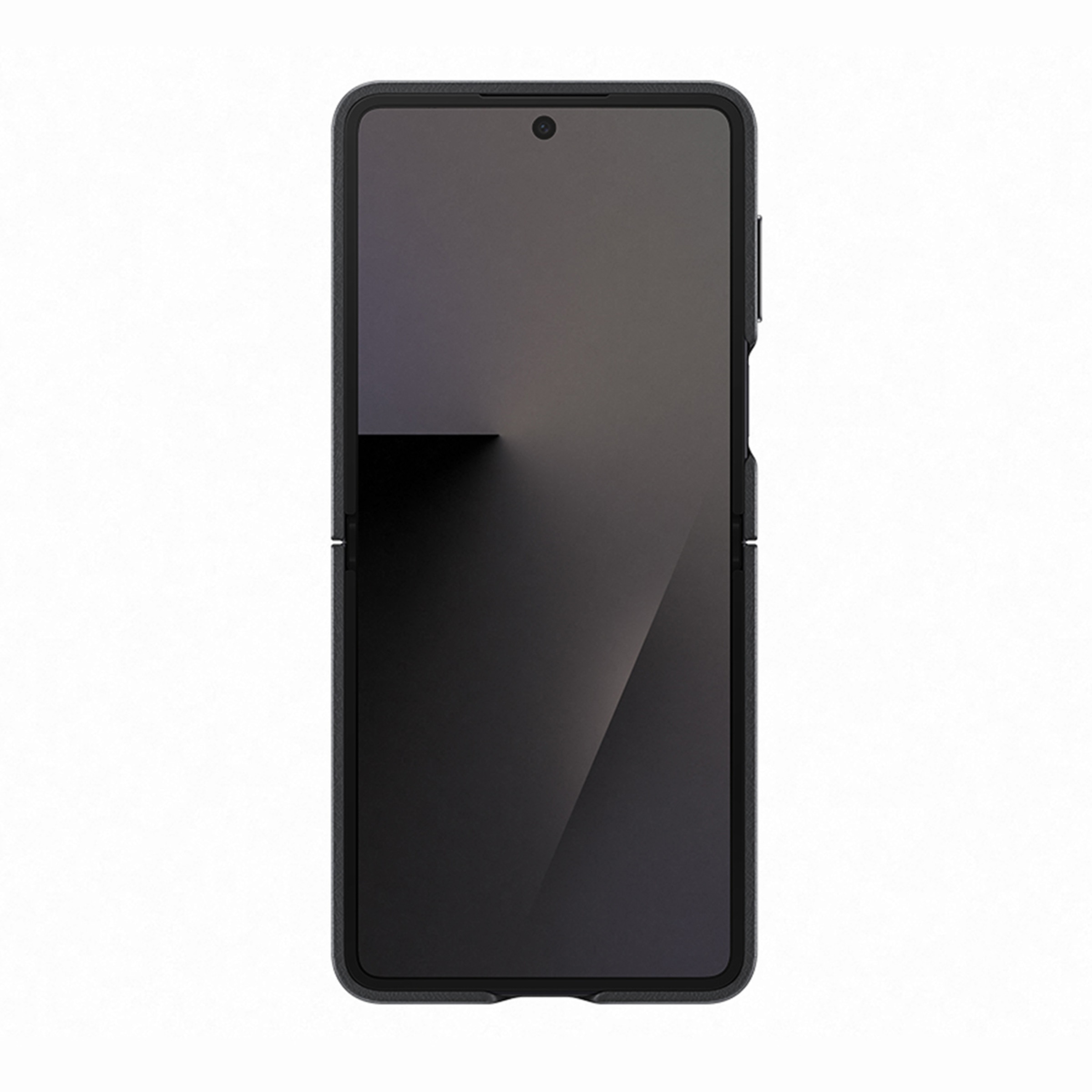 Capa de Couro Vegan Samsung para Galaxy Z Flip 7 - Preto Preto-3