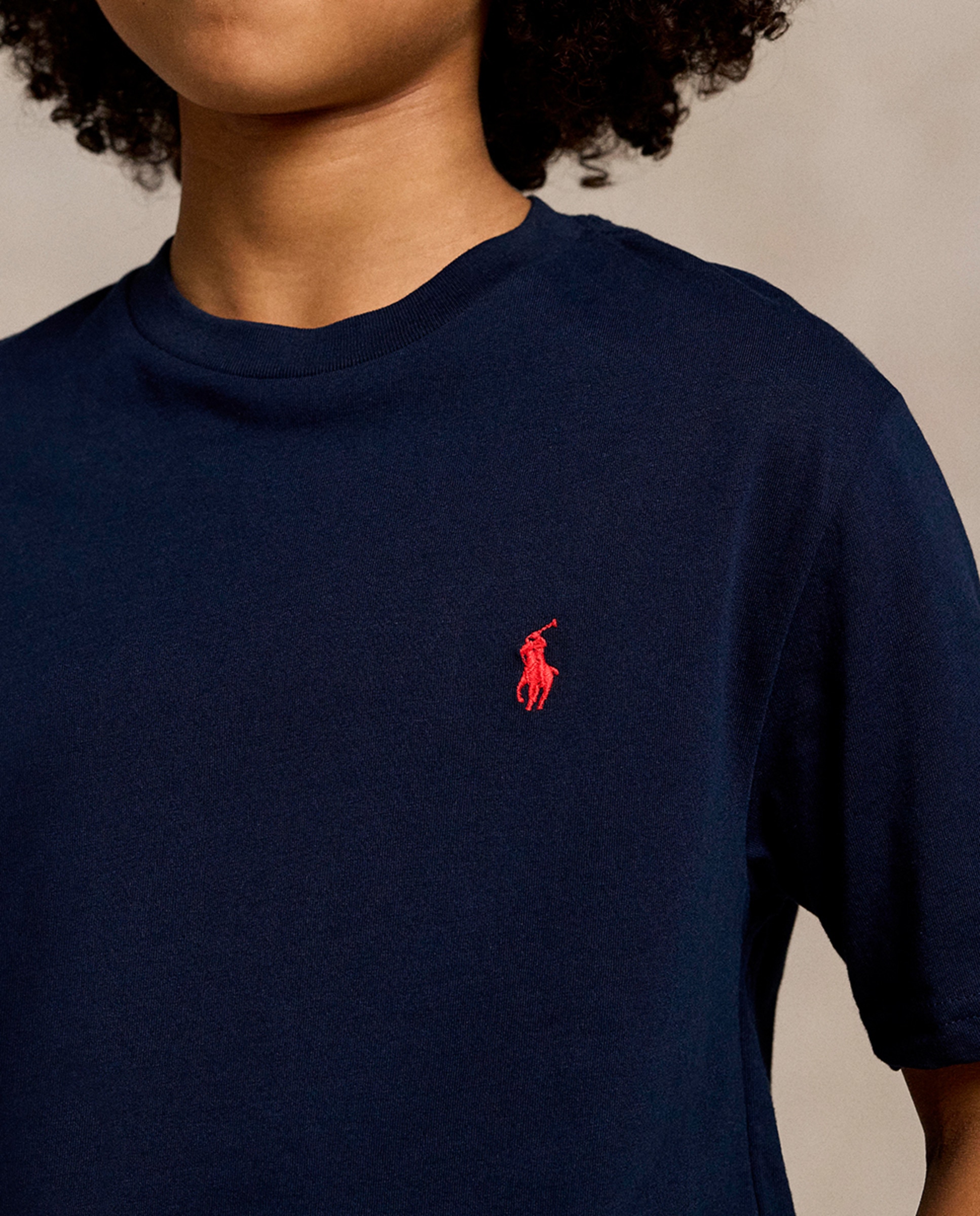 T-shirt de Algodão - Azul-Marinho Azul-marinho-2