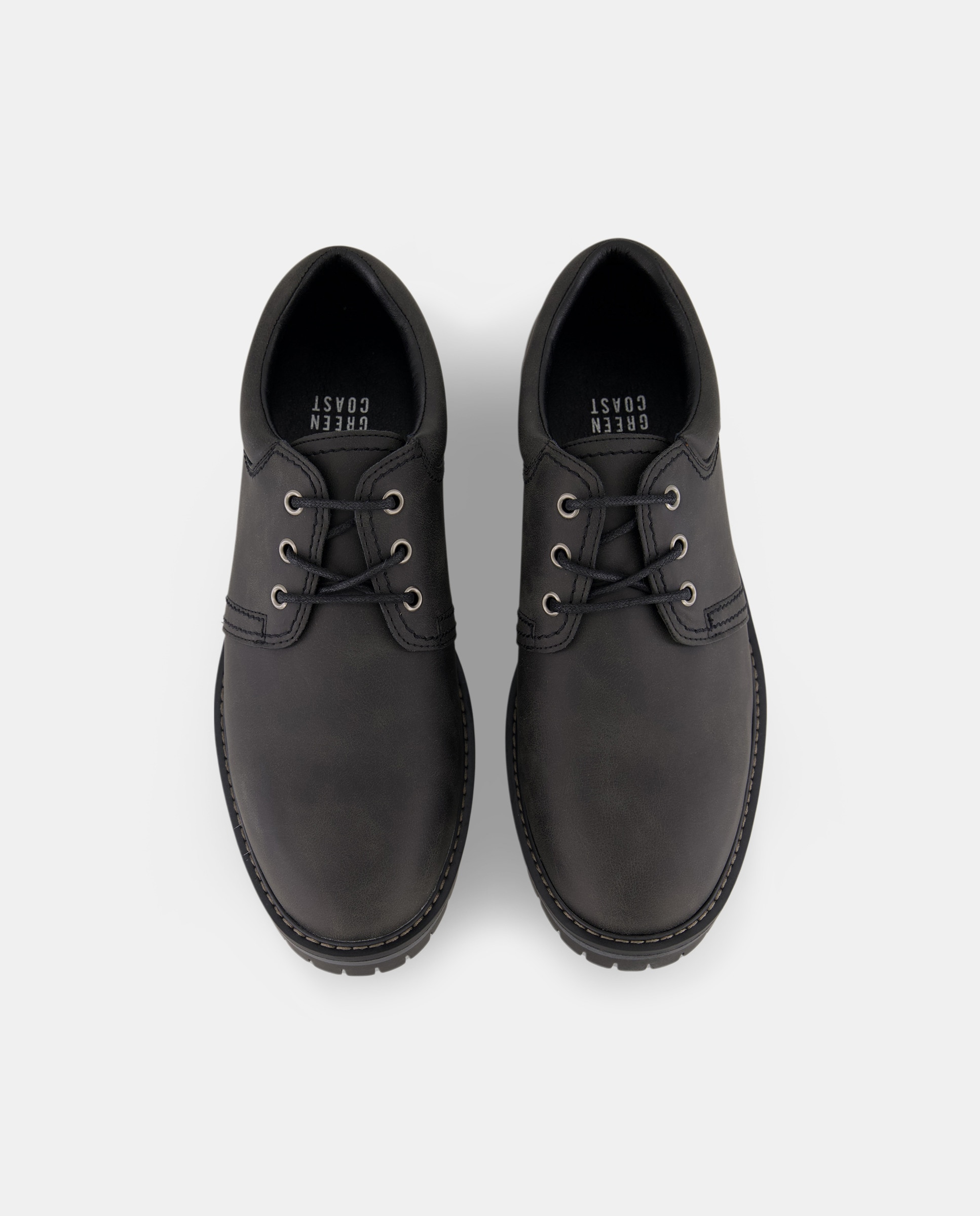 Sapatos Casual com Atacadores Preto-4