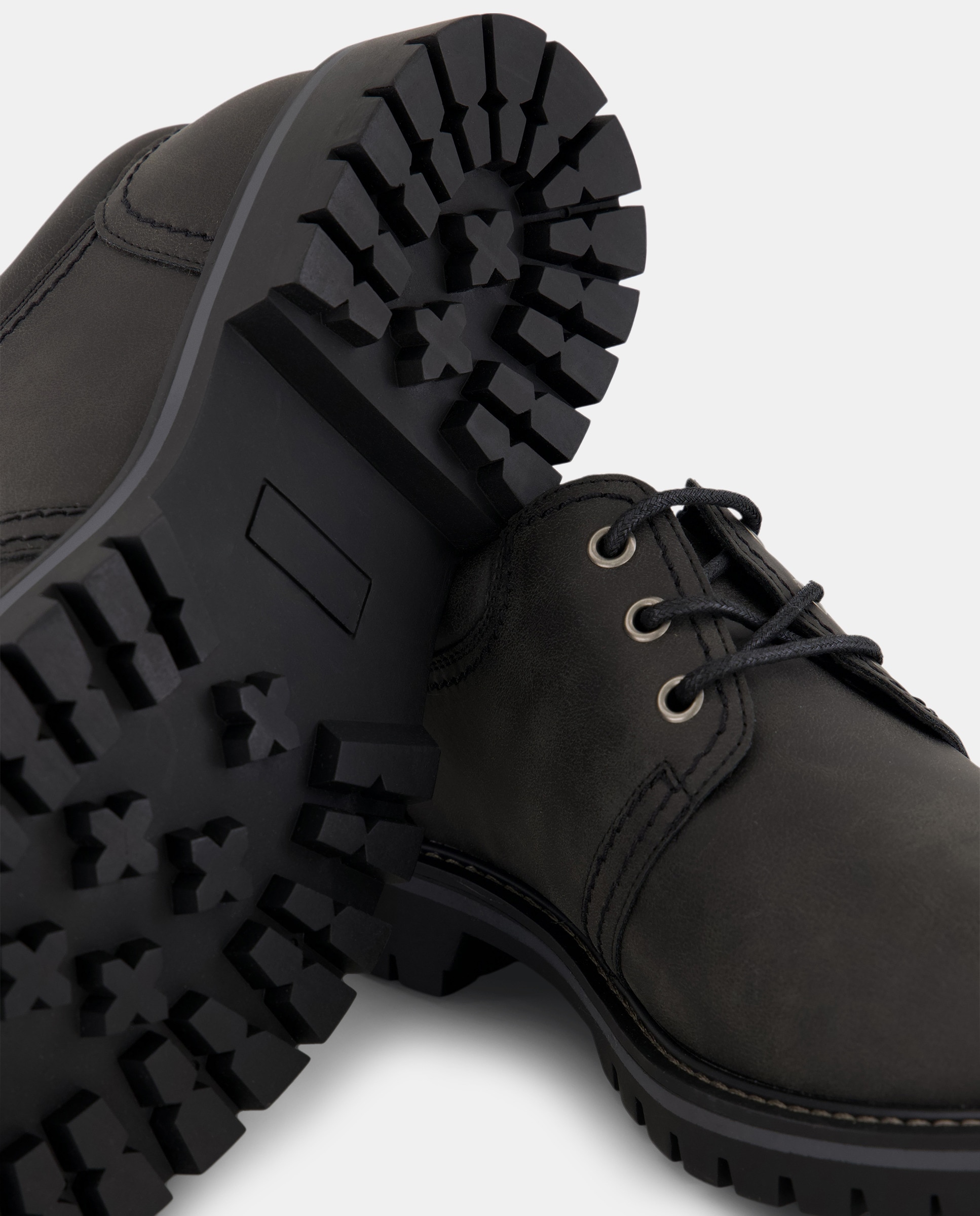 Sapatos Casual com Atacadores Preto-5