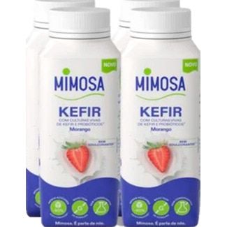 Kéfir Morango Pack 4 unidades embalagem 200 ml - Mimosa