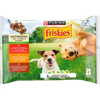Alimento Húmido para Cão sabor Vaca e Borrego 4 unidades embalagem 85 g - Friskies