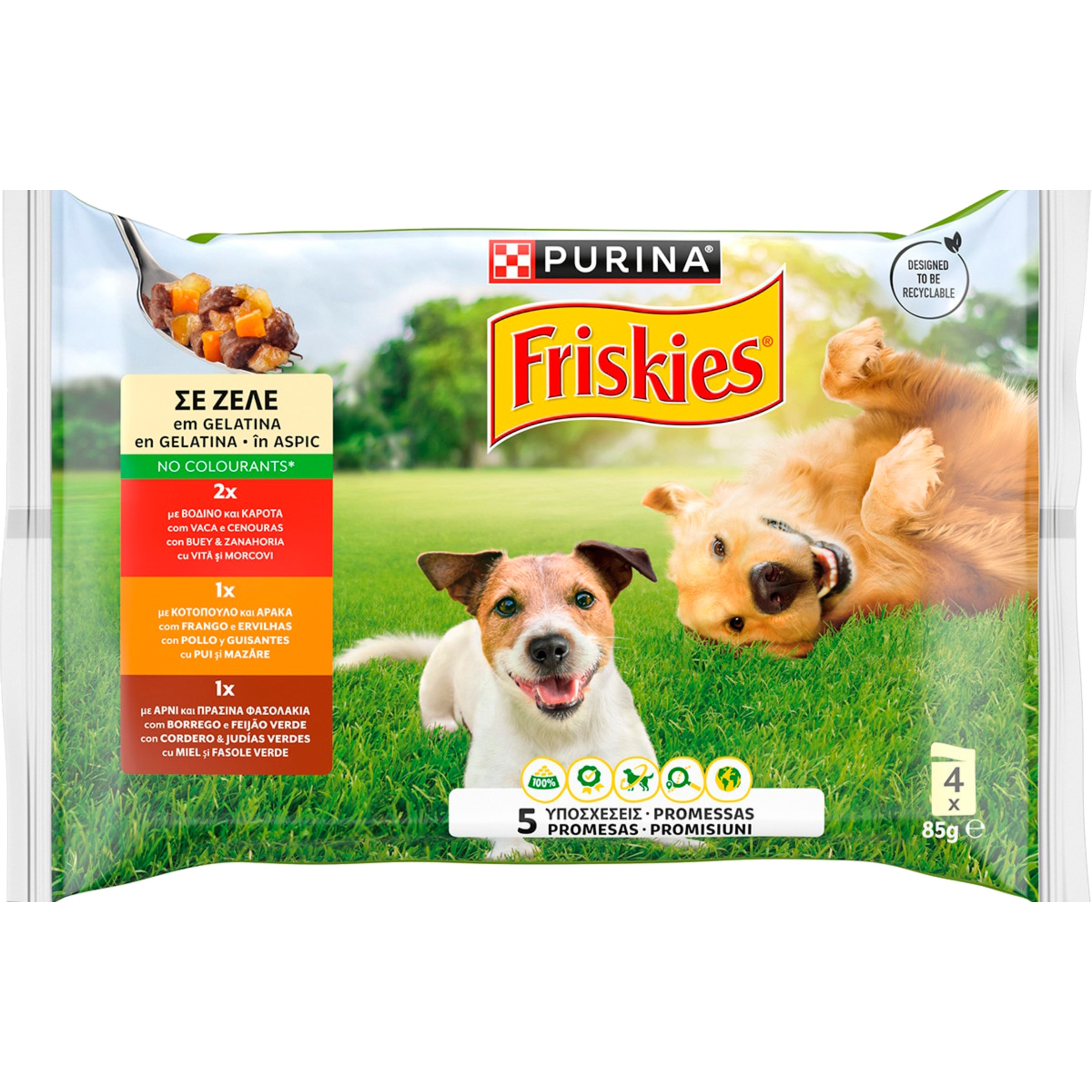 Alimento Húmido para Cão sabor Frango 4 unidades embalagem 85 g