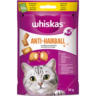 Snack para Gato Anti-Hairball embalagem 50 g - Whiskas