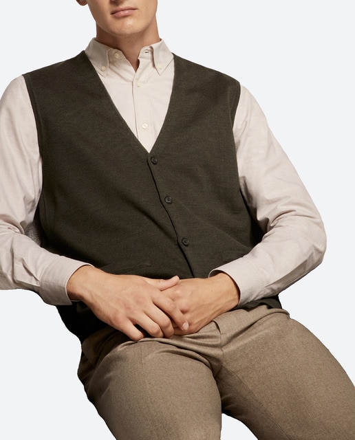 Imagen 0 de Chaleco de punto de hombre con botones