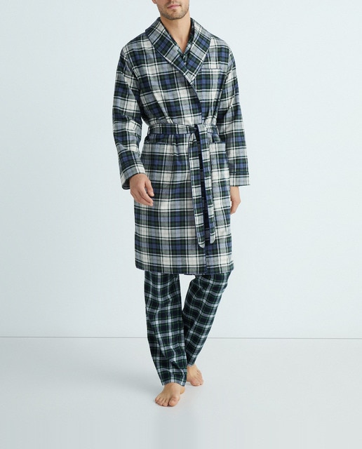 Imagen 0 de Bata de hombre en viyela con cuadros