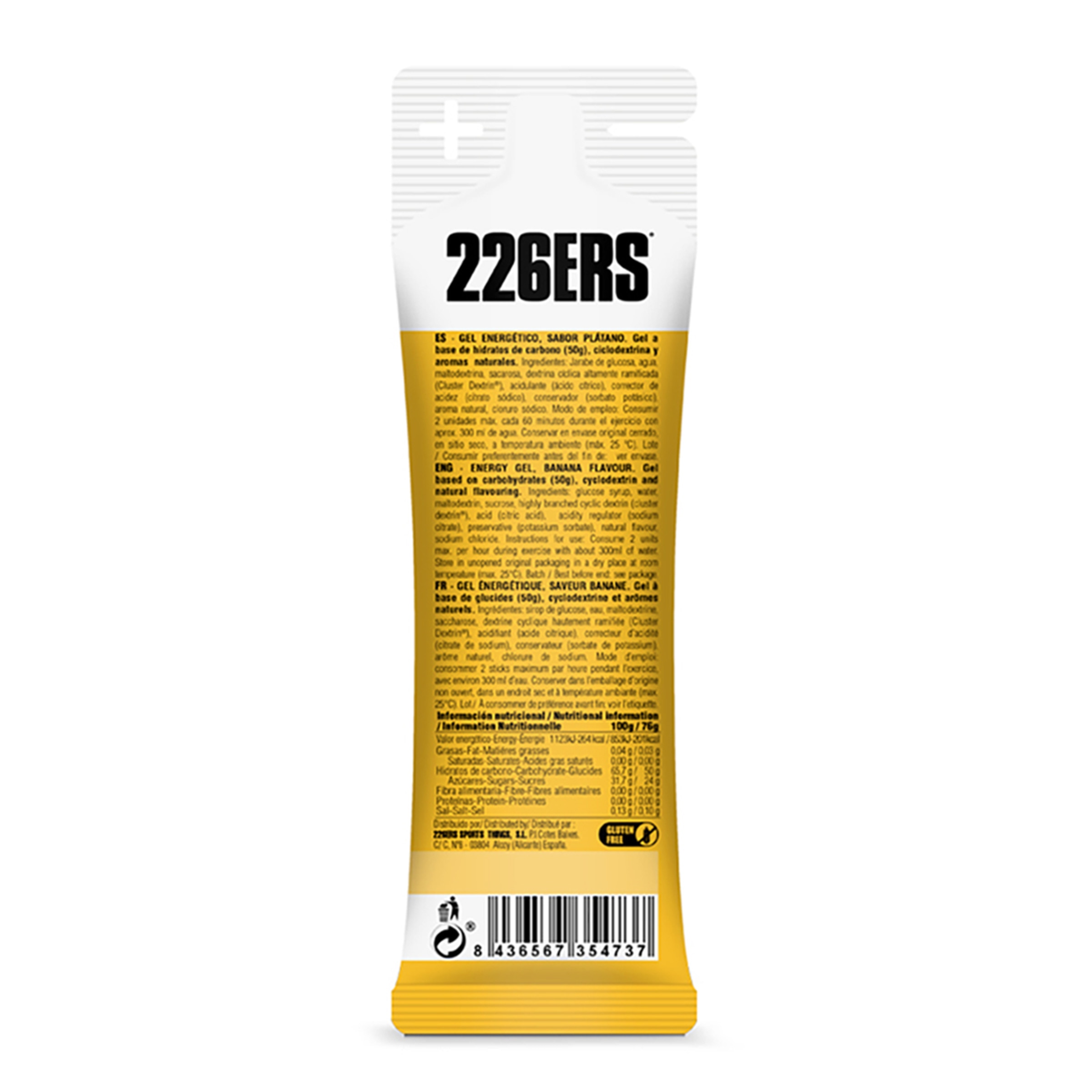 Gel Energético High Energy Gel Banana - 76 g 2