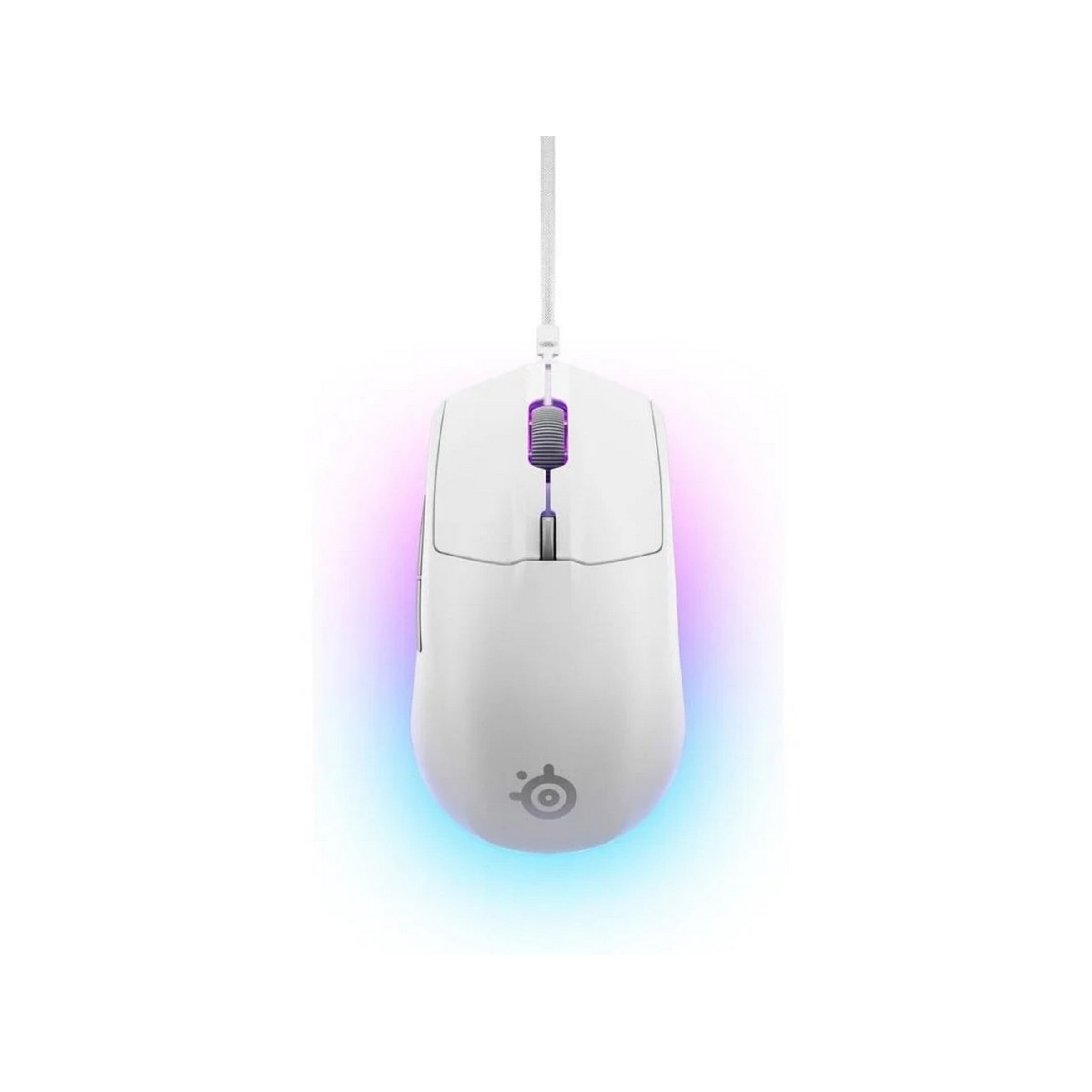 Rato Gaming SteelSeries Rival 3 Gen 2 com Fio - Branco Branco-1
