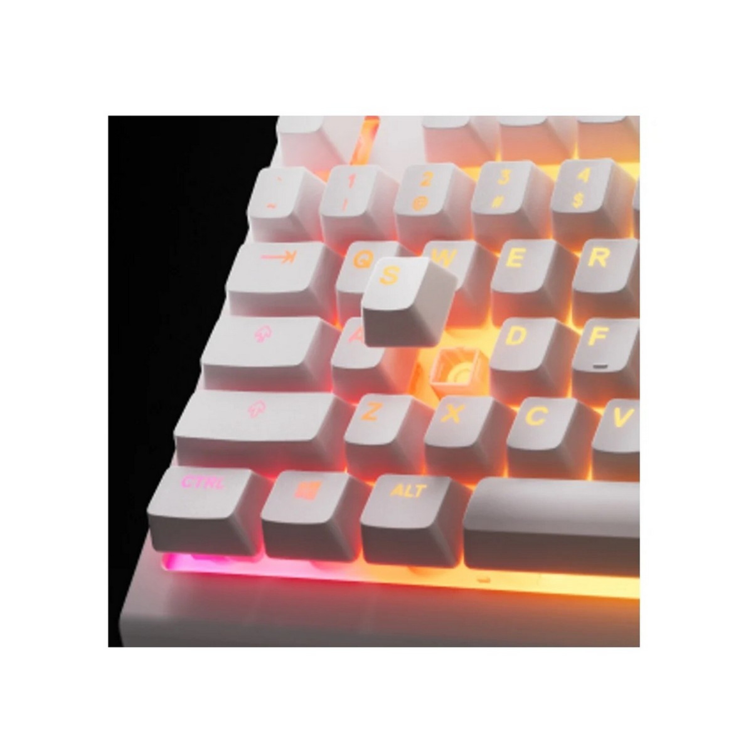 Teclado Gaming SteelSeries Apex 3 TKL US - Branco Branco-3