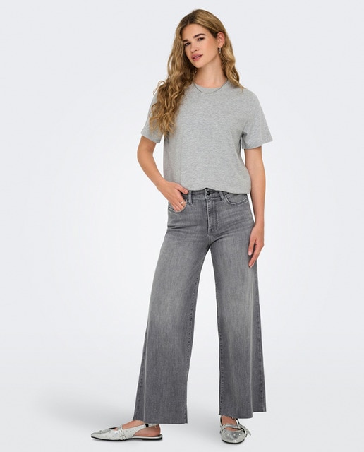 Imagem 0 de Jeans Cropped com Cintura Subida