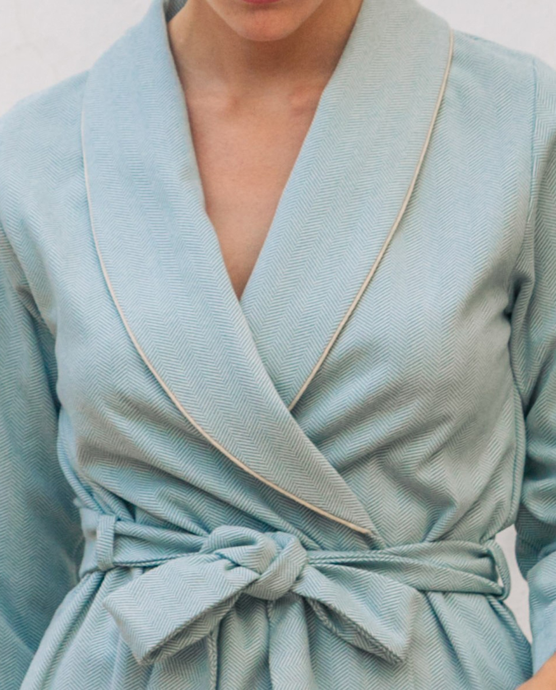 Robe Comprido de Corte Clássico Verde-5