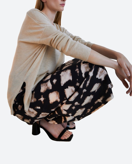 Imagen 0 de Jersey de mujer con escote de pico tejido relajado