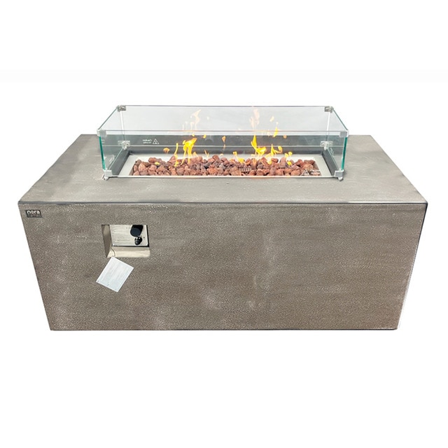 Imagen 0 de Mesa de exterior LPG Misti gris con cristales  de 16 kw